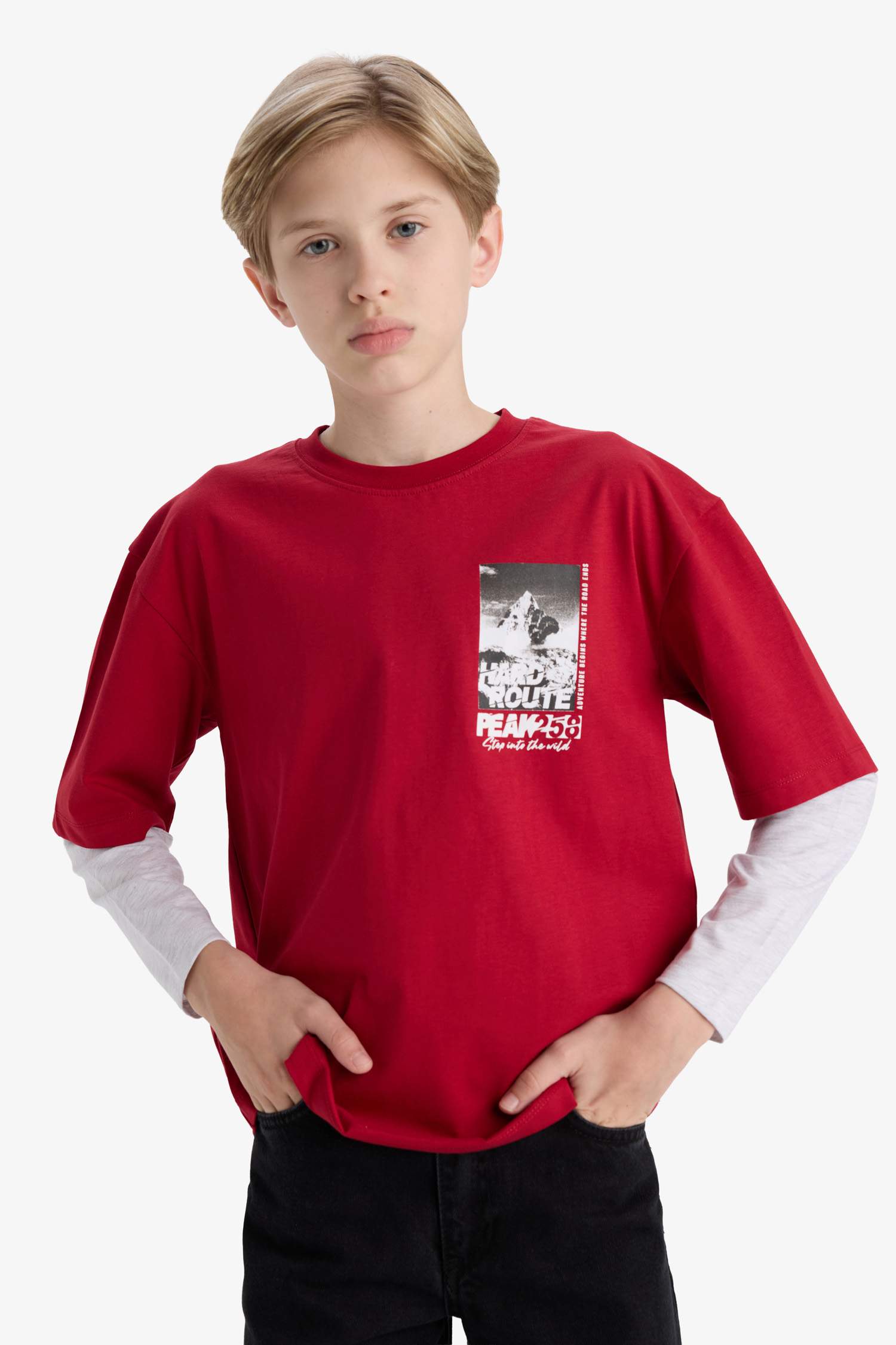 Boy Oversize Fit Crew Neck T-Shirt