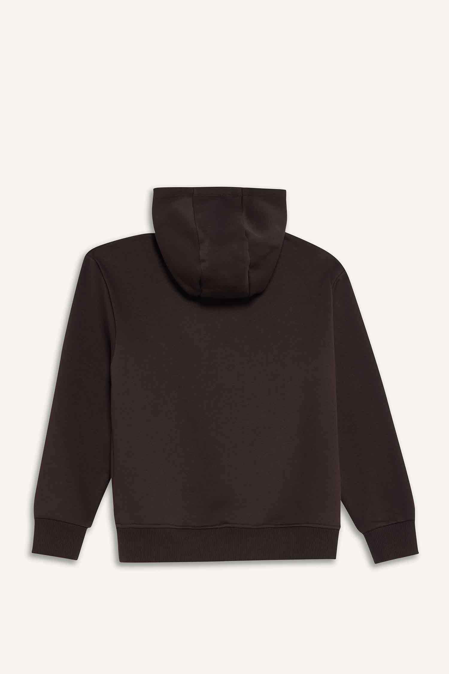 سويت شيرت ولادي قصة عادية بياخة مستديرة ببطانة ناعمة