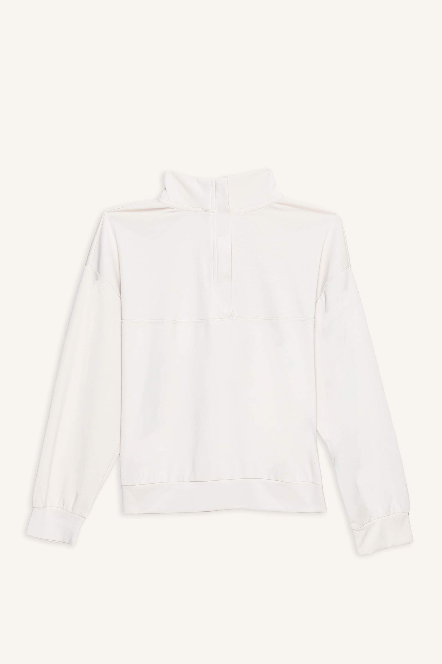 Relax Fit Half Turtleneck Modal Sweatshirt