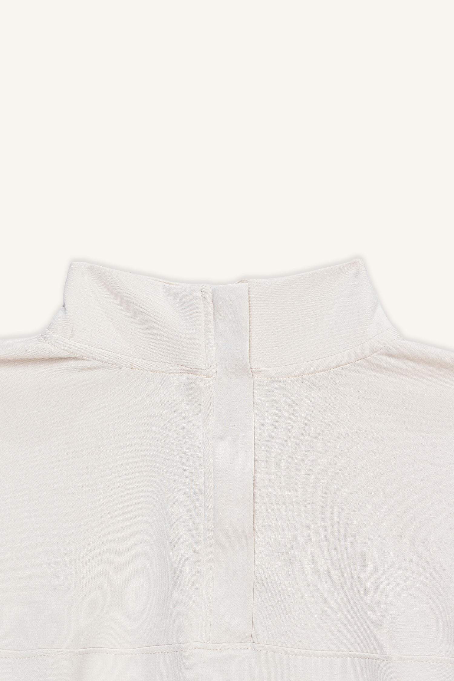 Relax Fit Half Turtleneck Modal Sweatshirt