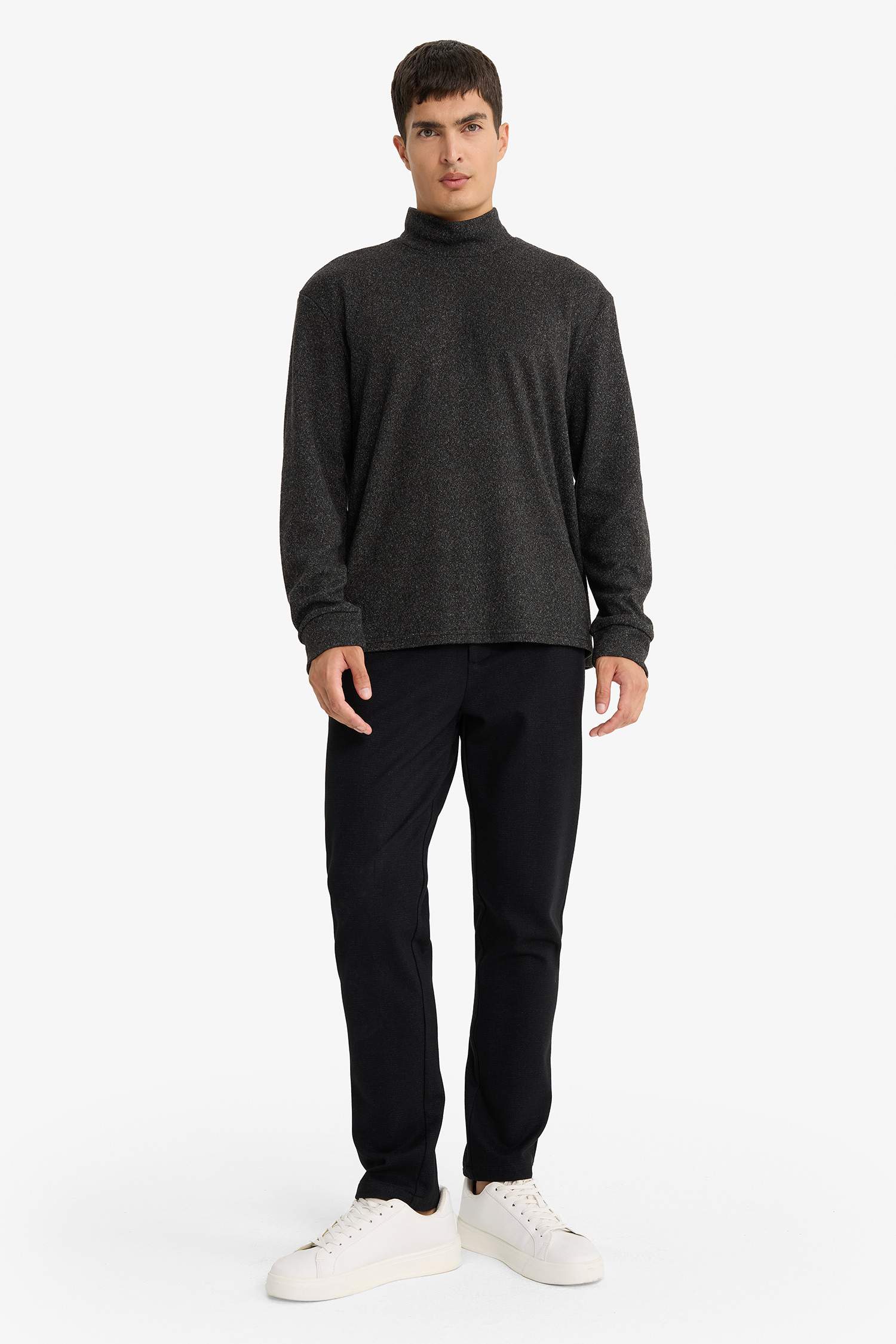 Sweat à col montant Coupe régulière