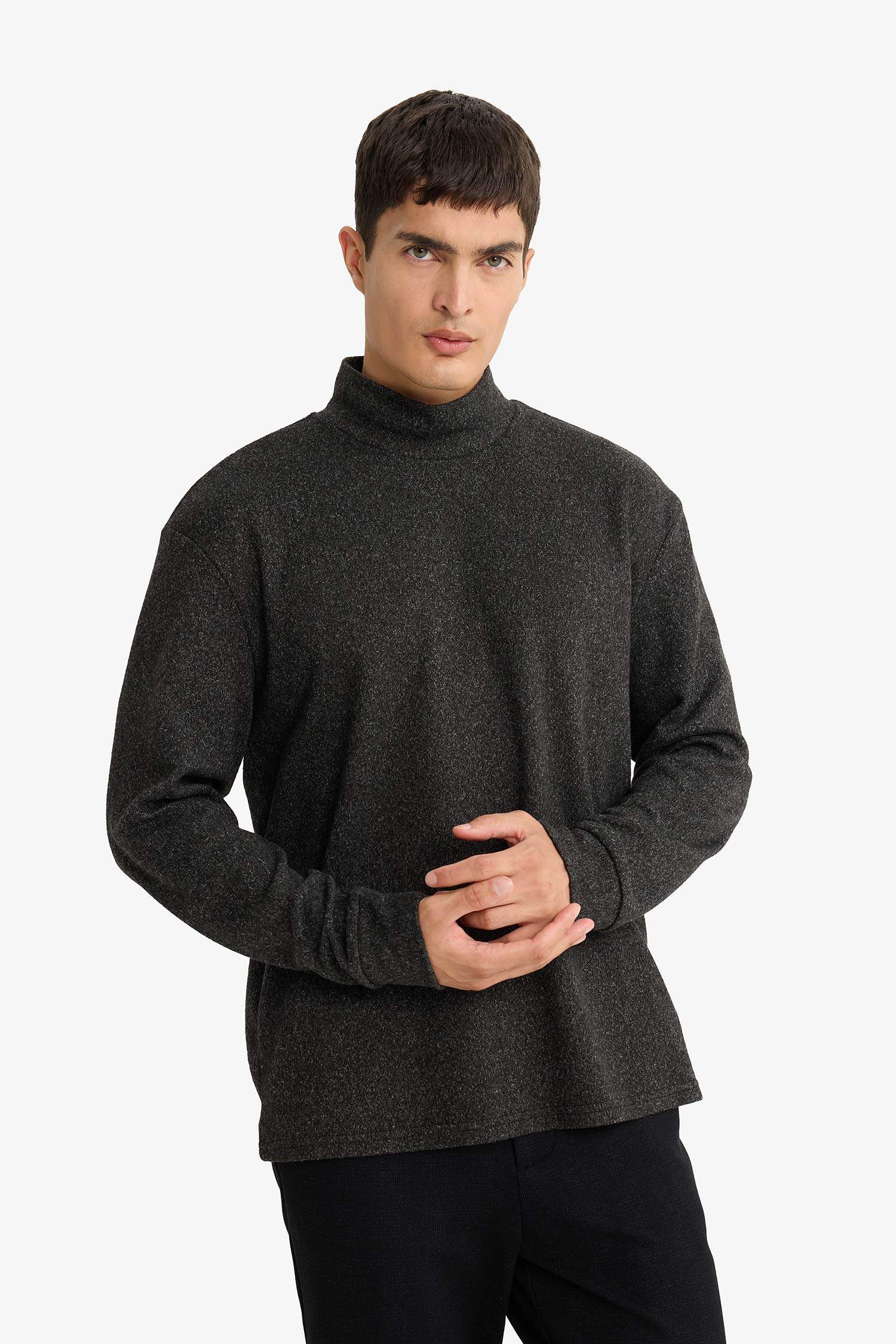 Sweat à col montant Coupe régulière