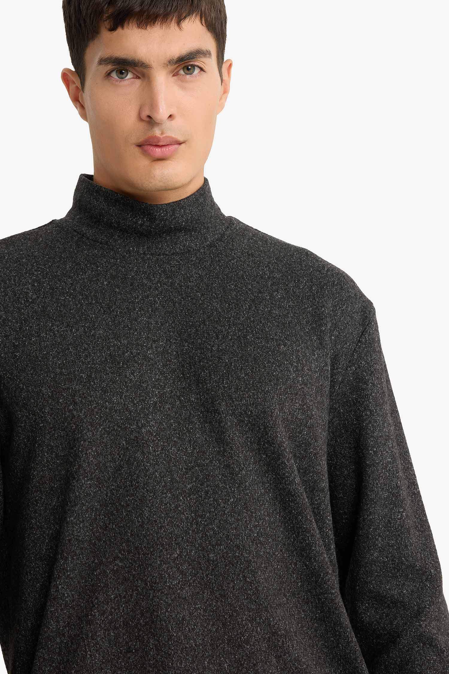 Sweat à col montant Coupe régulière