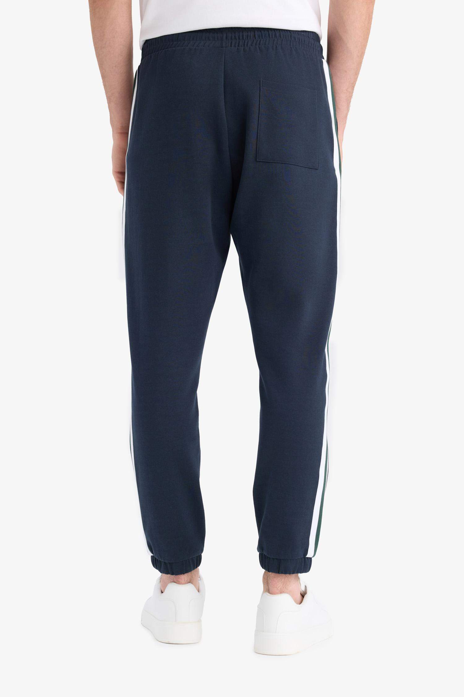 Regular Fit Beli Bağcıklı Cepli Paçası Lastikli Baskılı Jogger Eşofman Altı