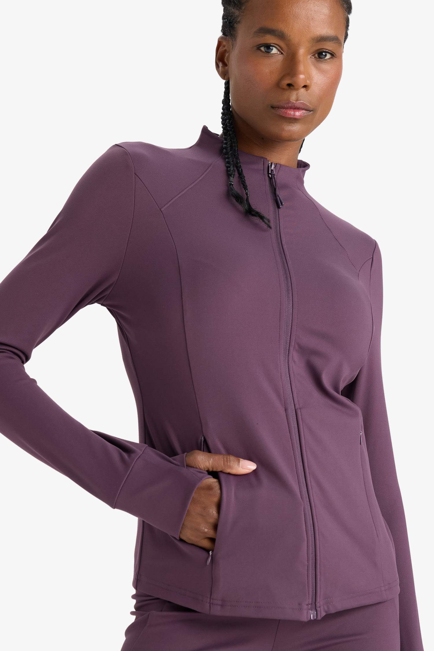 DeFactoFit Slim Fit Stand Collar Cardigan