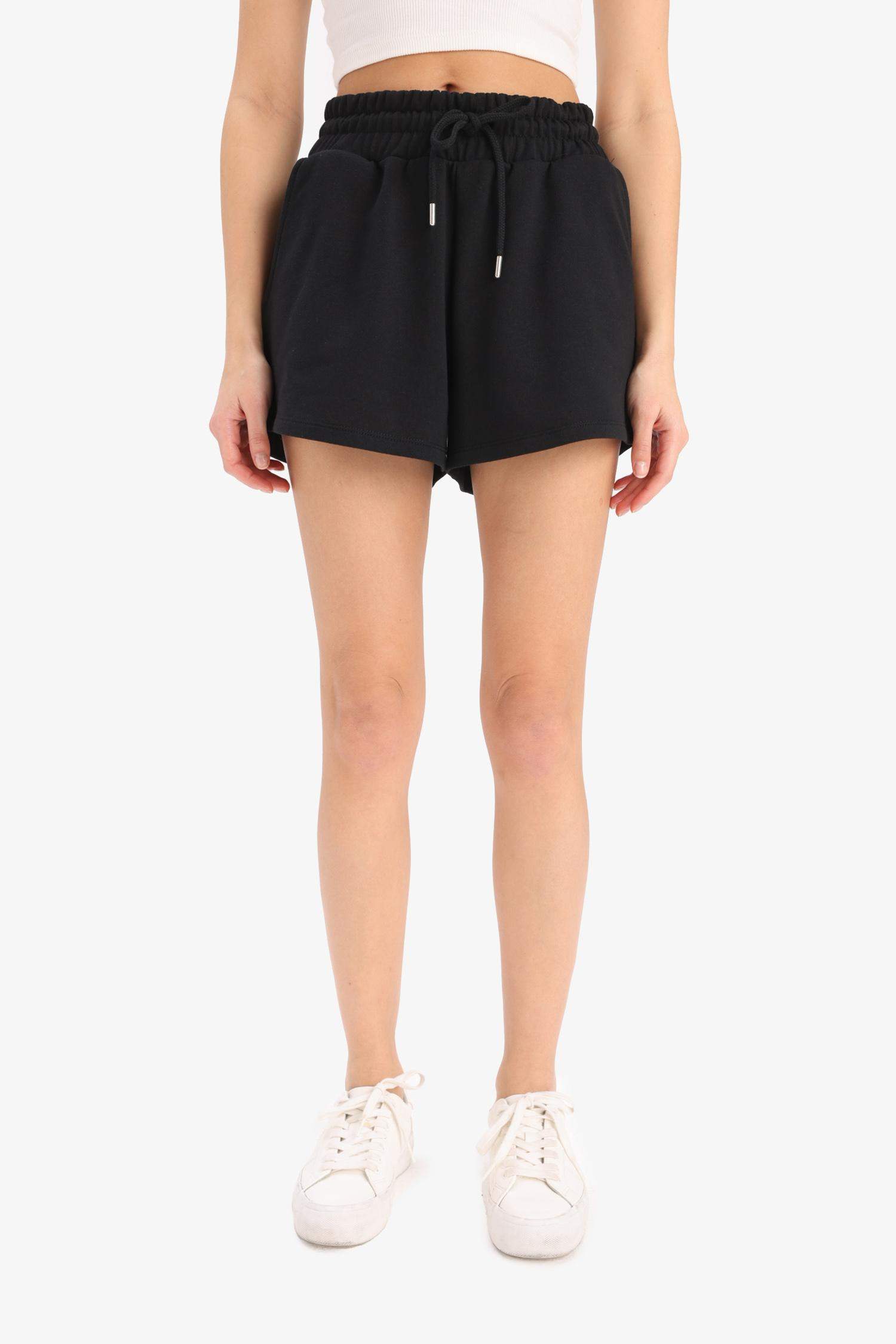Relax Fit Flexible Waist Laced Bermuda Shorts