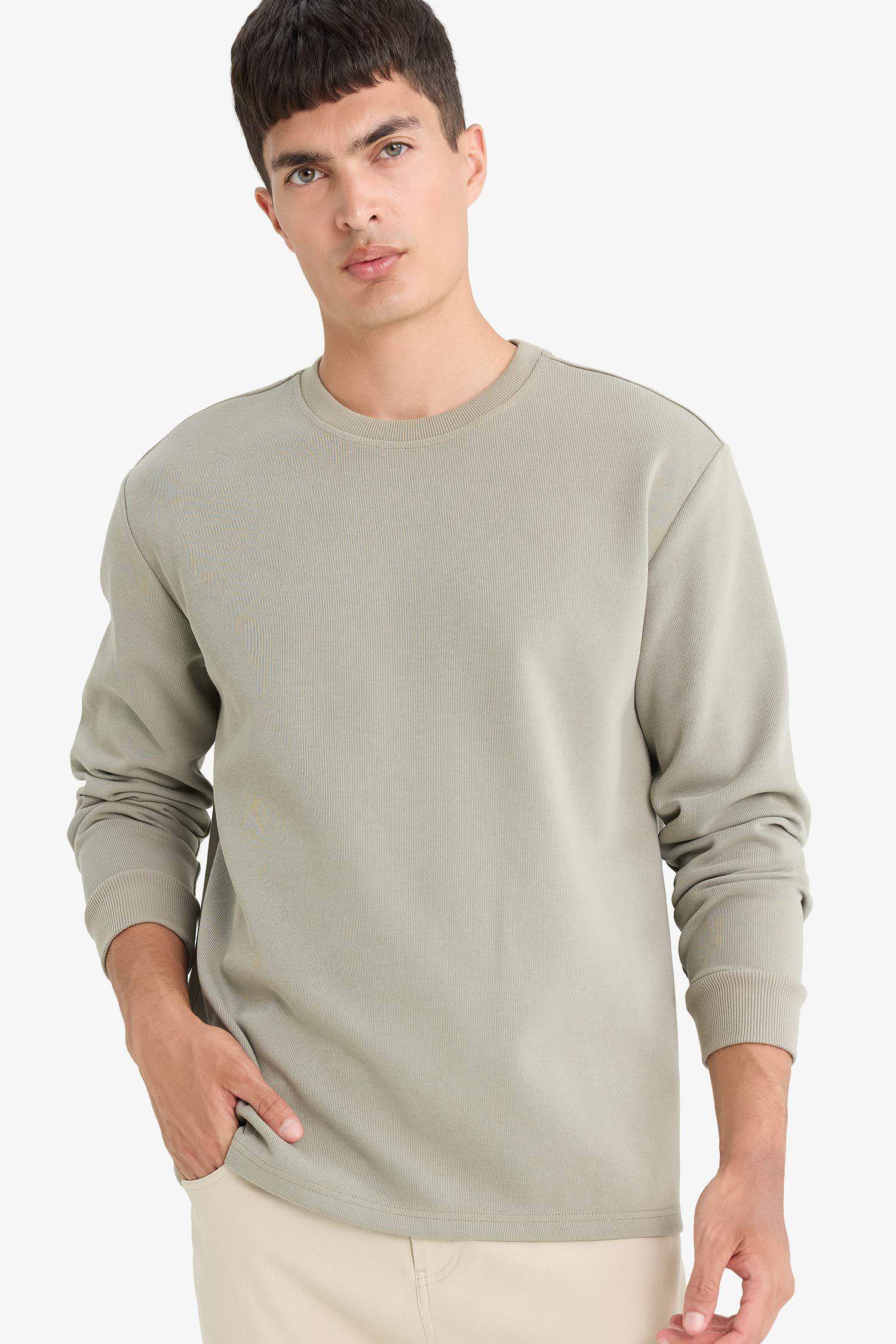 Regular Fit Crew Neck Long Sleeve Body