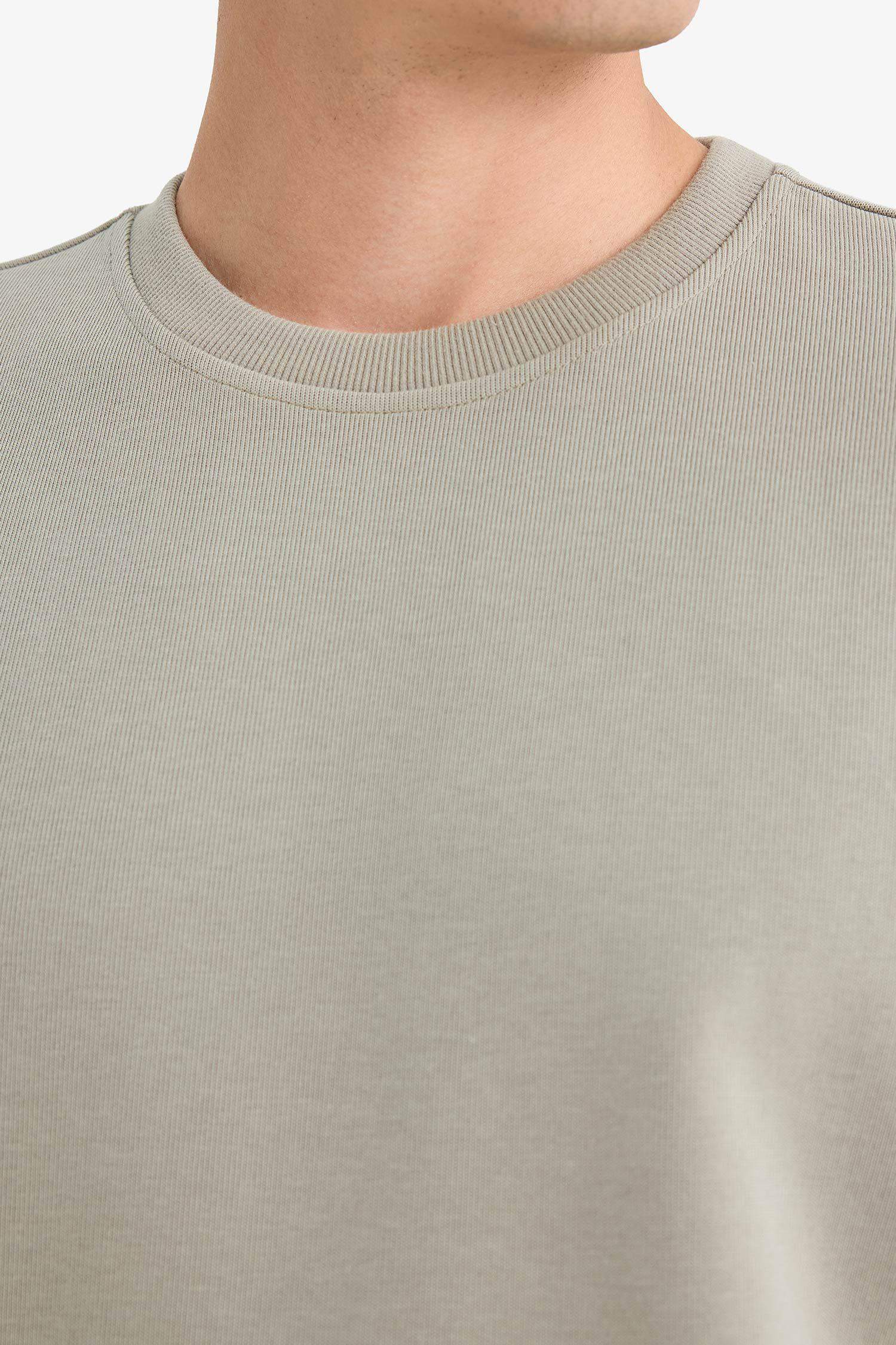 Regular Fit Crew Neck Long Sleeve Body