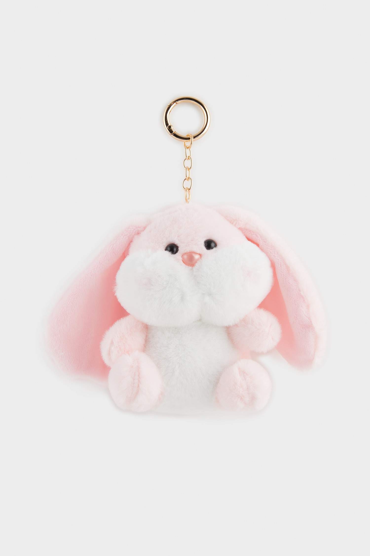 Woman Rabbit Charm Keychain