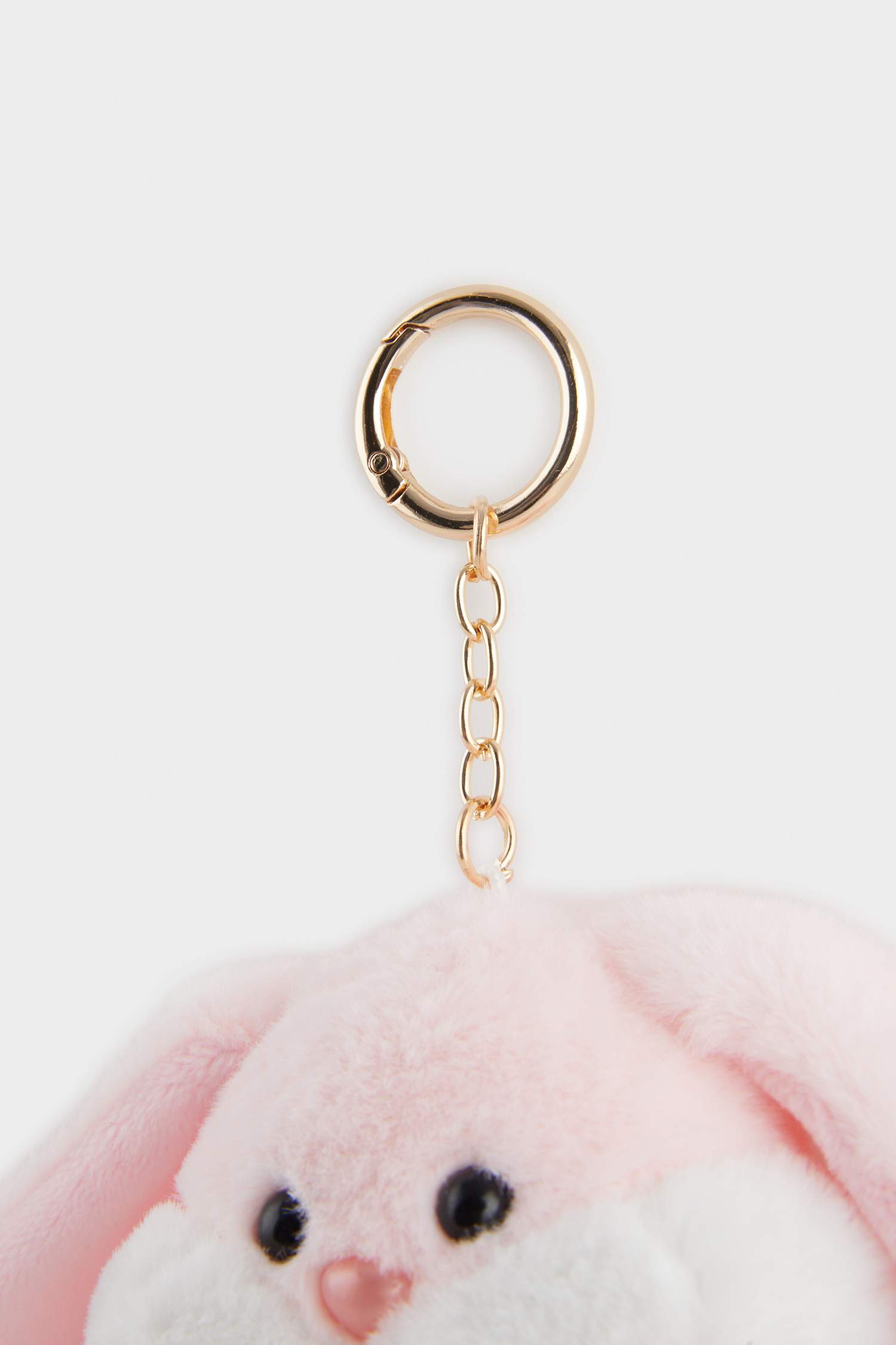 Woman Rabbit Charm Keychain