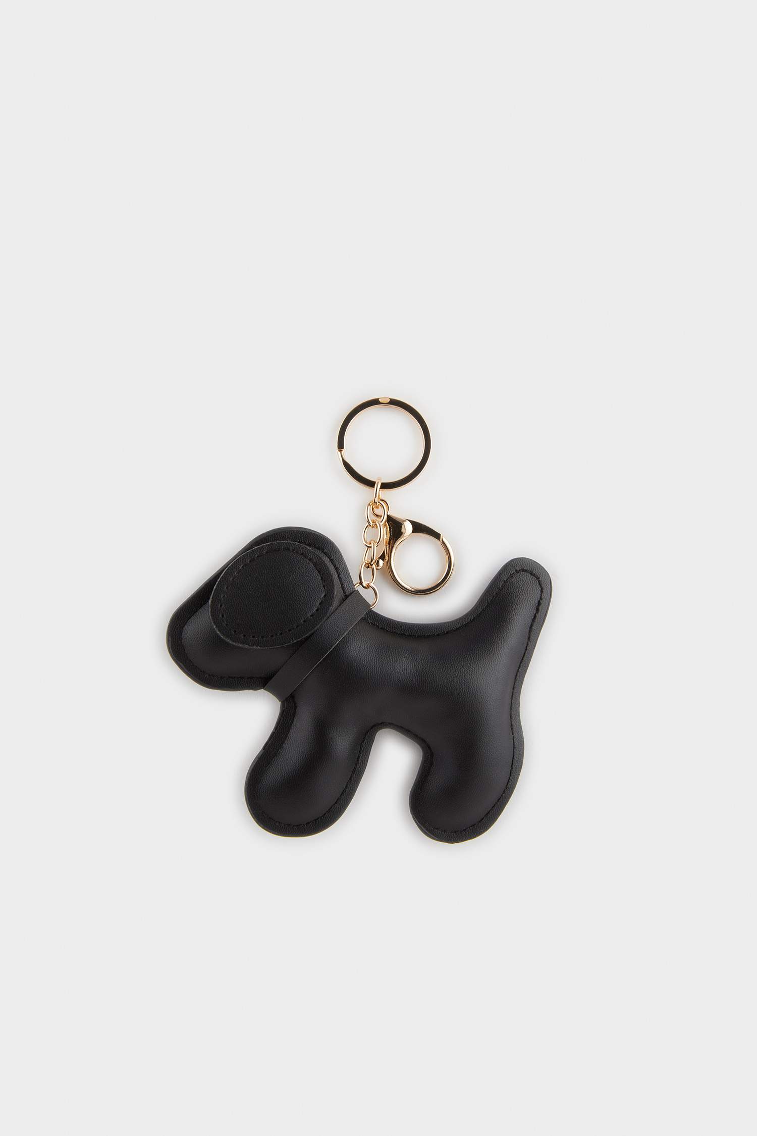 Kadın Siyah Köpekli Charm Anahtarlık