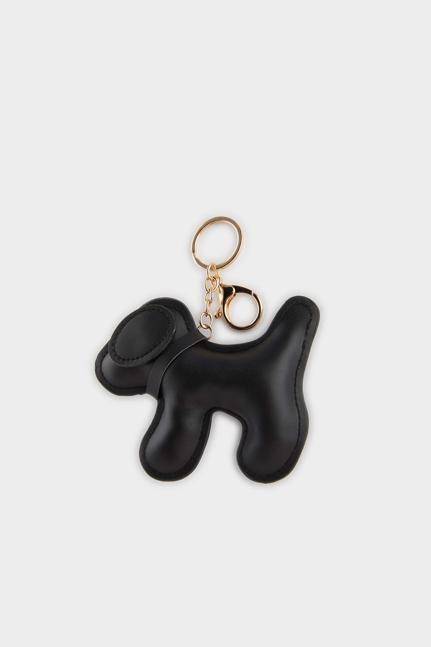 Kadın Siyah Köpekli Charm Anahtarlık