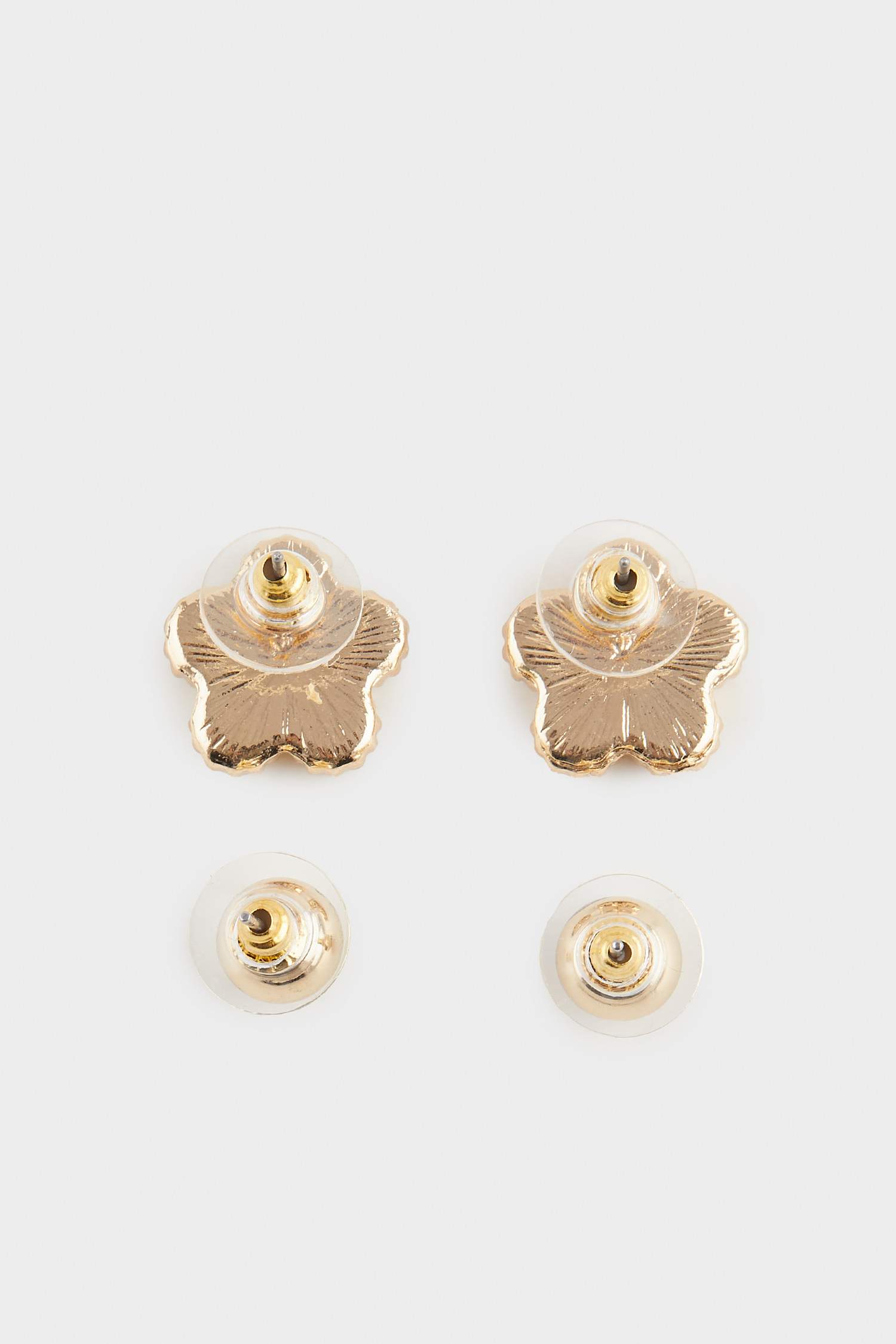 Kadın 2'li Siyah Çiçekli Küpe