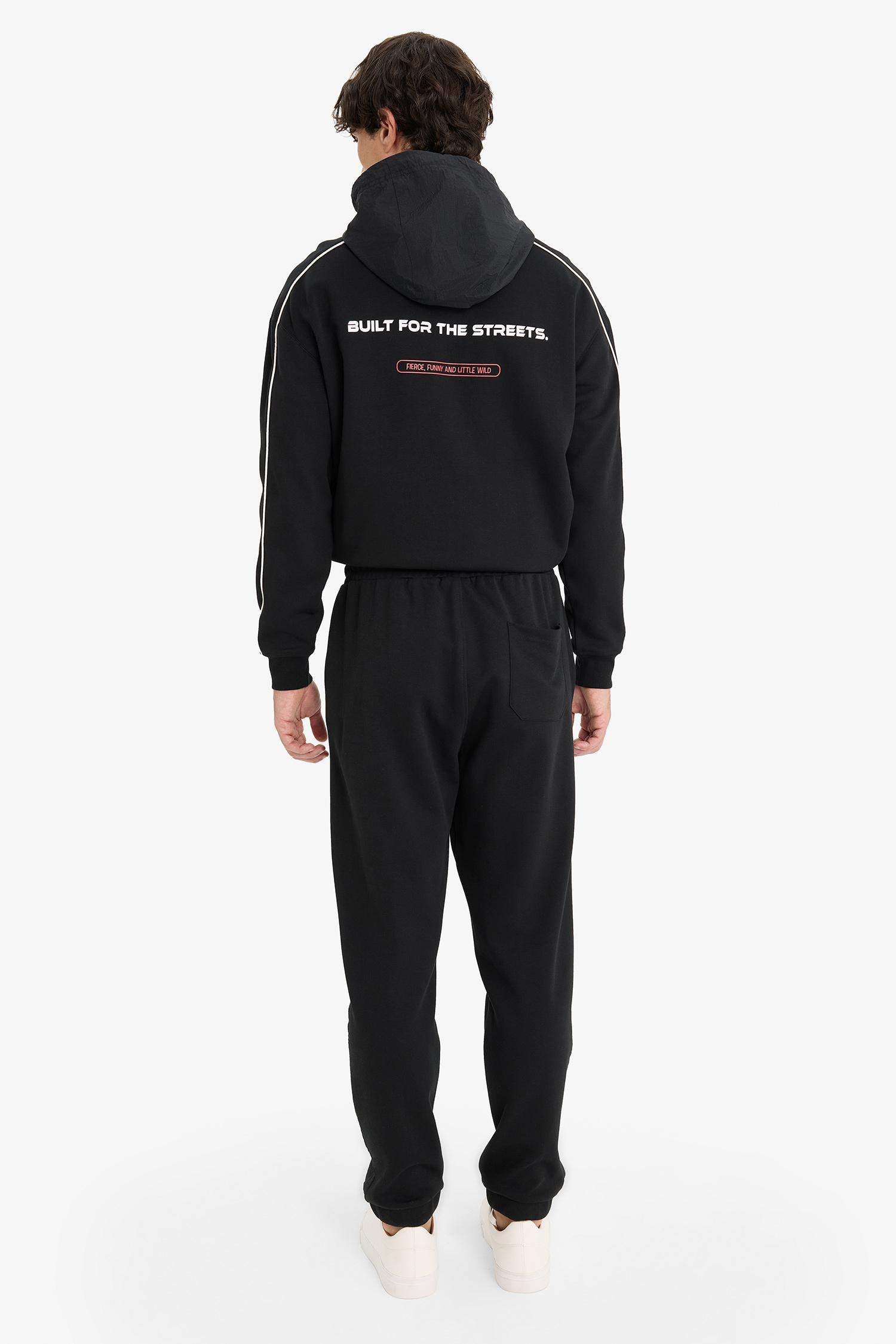 Regular Fit Beli Bağcıklı Cepli Eşofman Altı