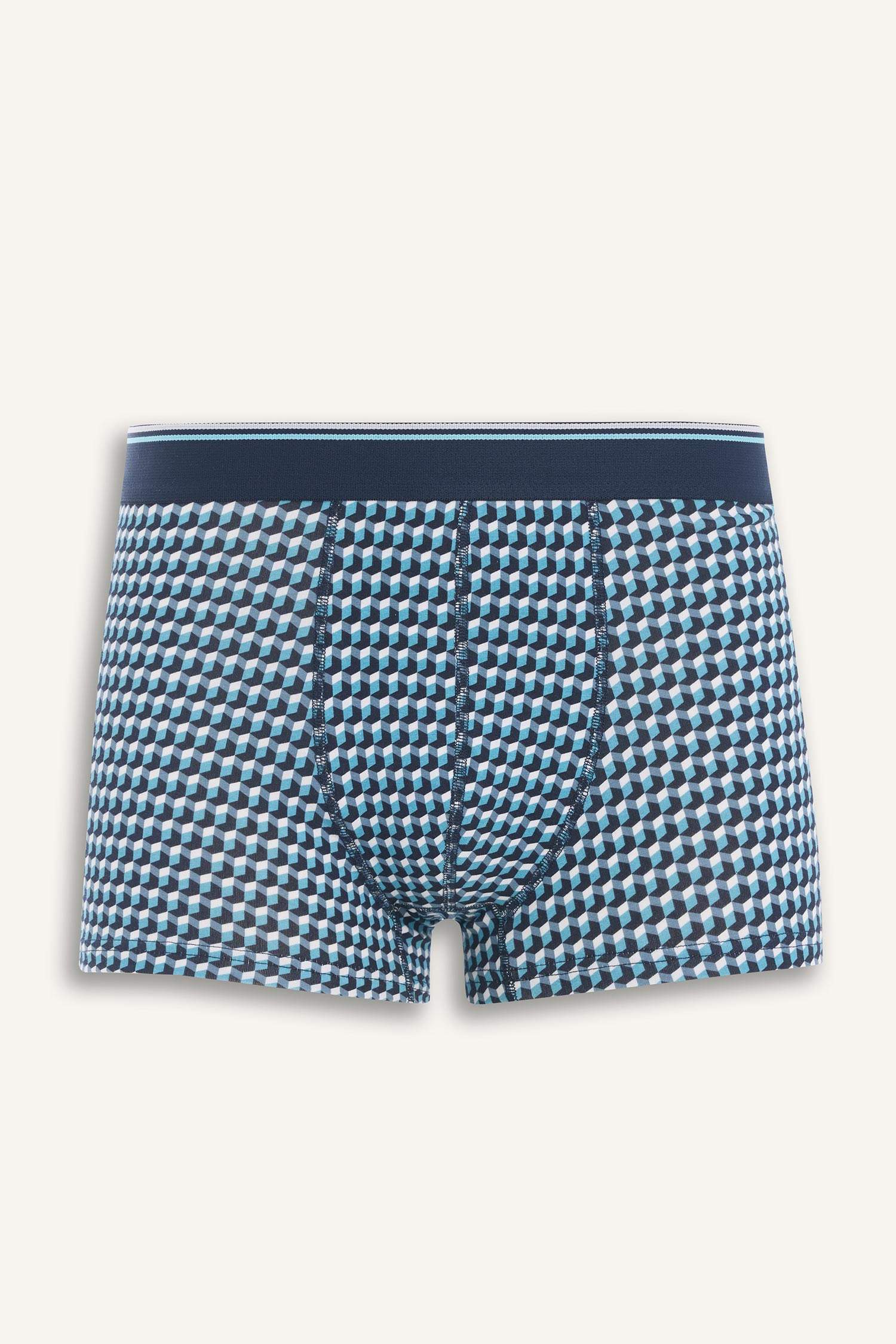 بوكسر مطبوع قصة عادية - 3 قطع