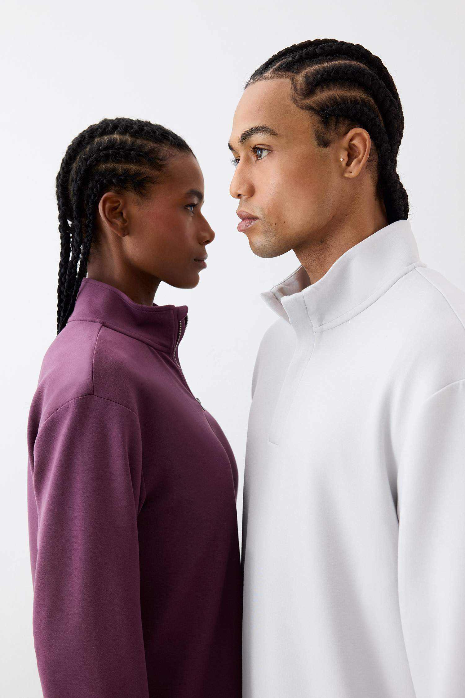 DeFactoFit Standart Fit Dik Yaka Yarım Fermuarlı Modal Sporcu Sweatshirt