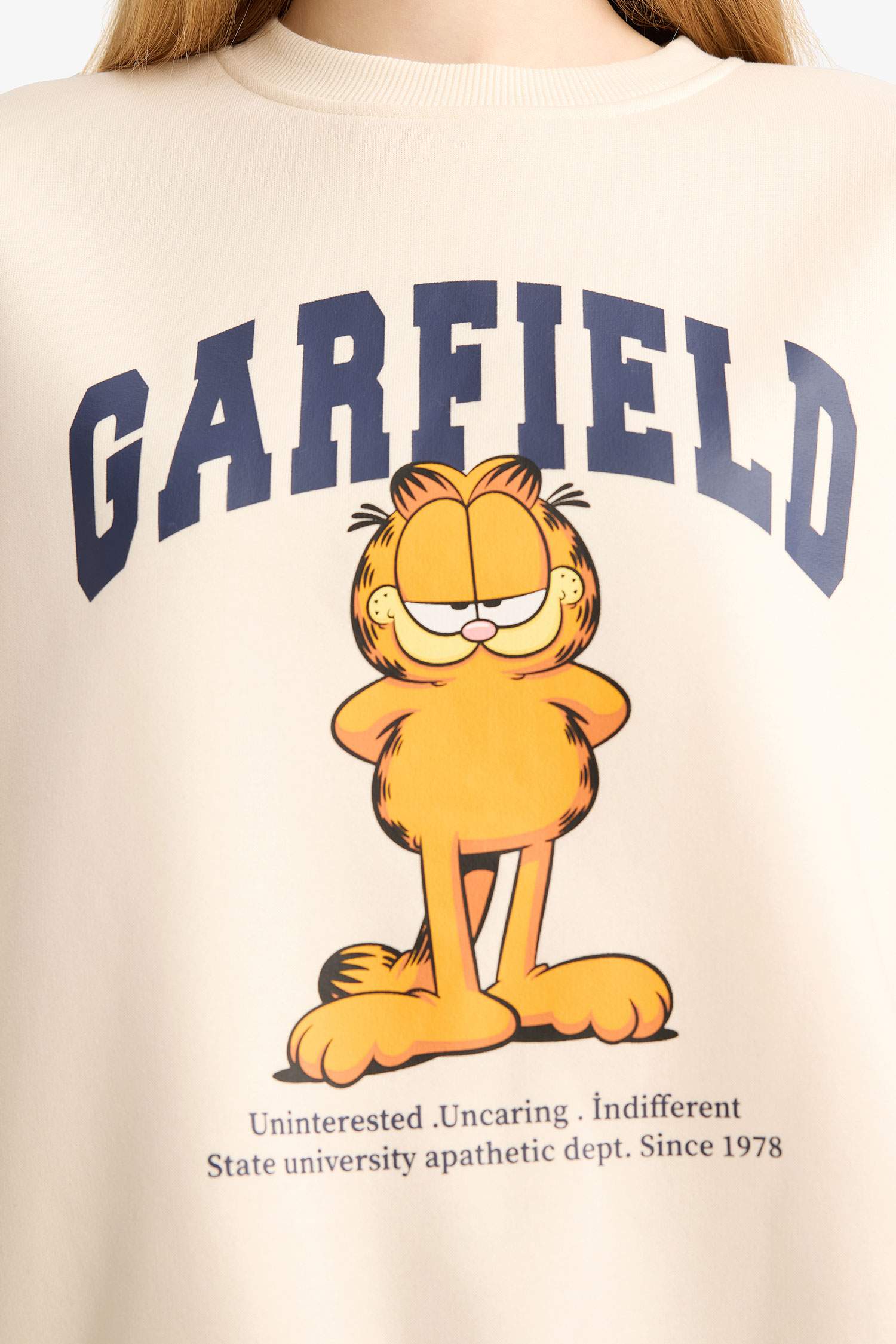 Regular Fit Garfield Printed Sweatshirt