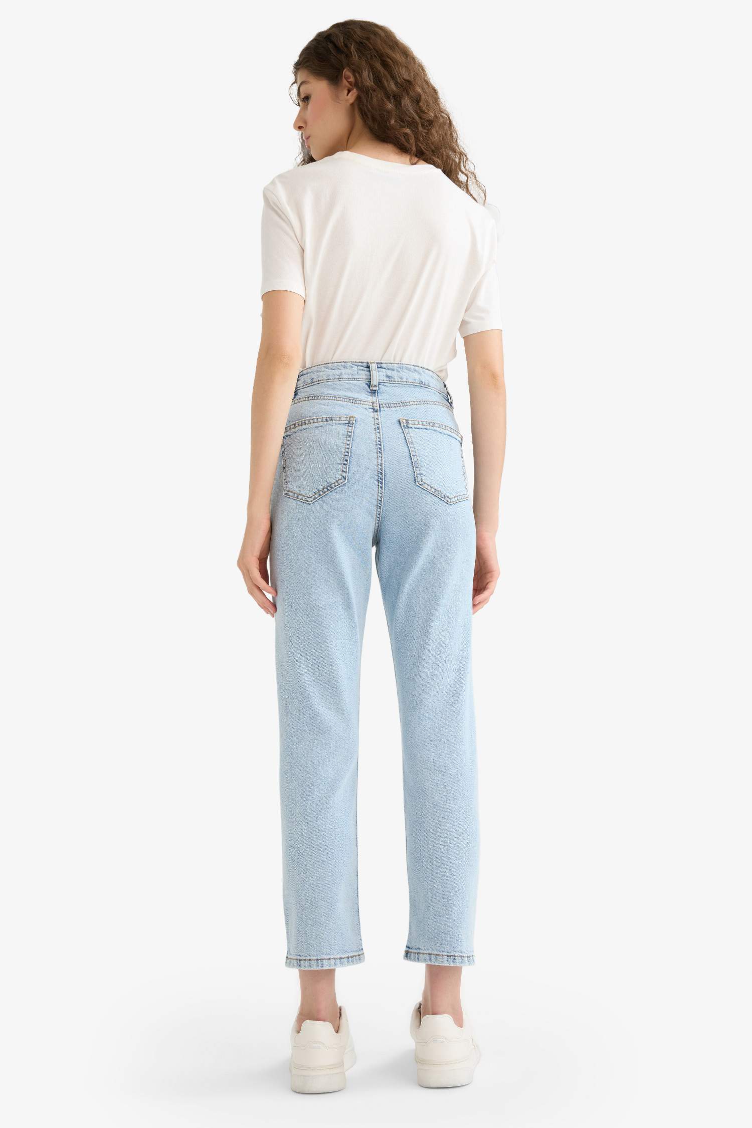 Mary Vintage Straight Fit High Waist Ankle Length Jeans