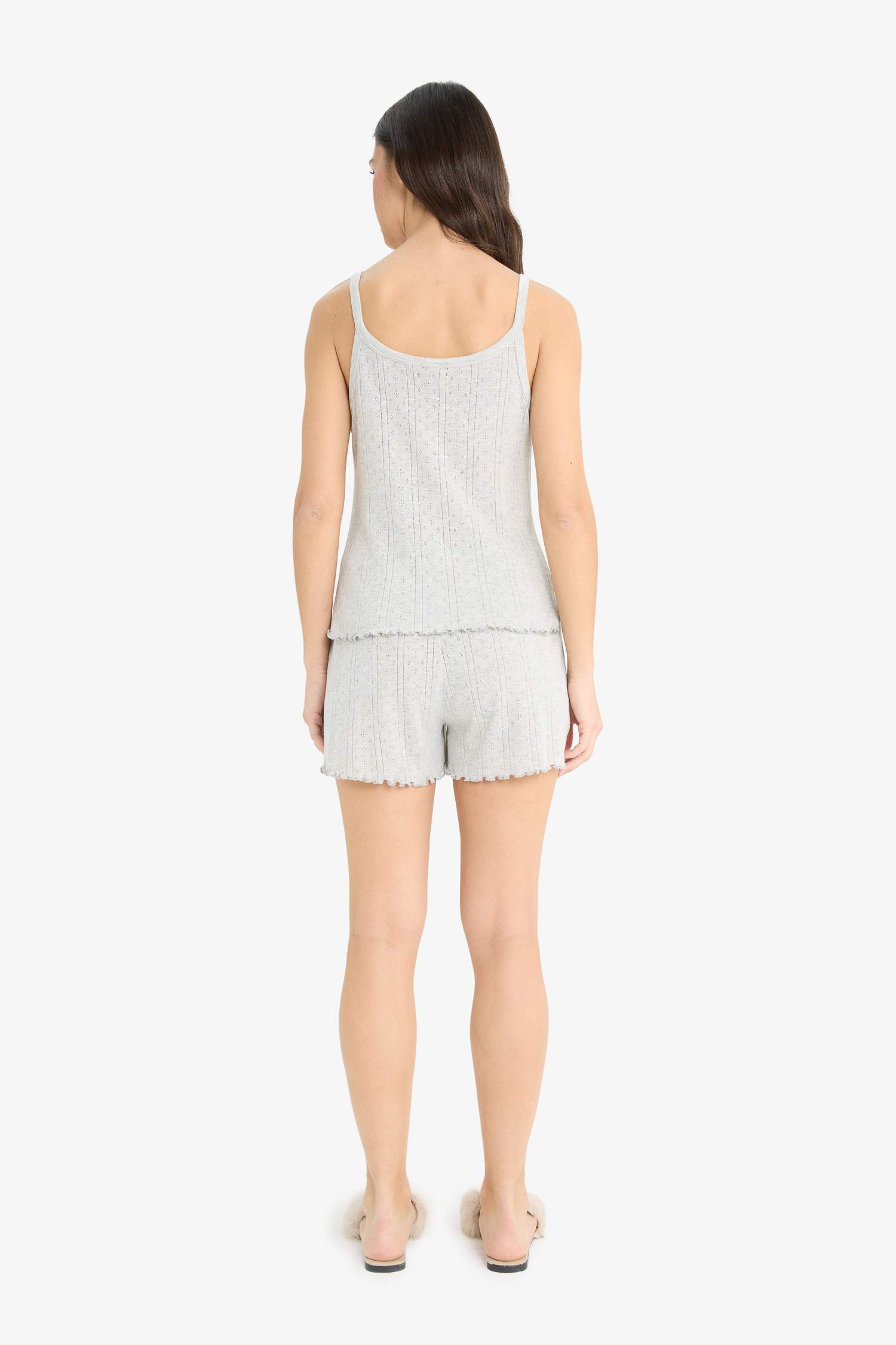 سيت بجامة قصة عادية بحمالات من Fall in Love - قطعتين