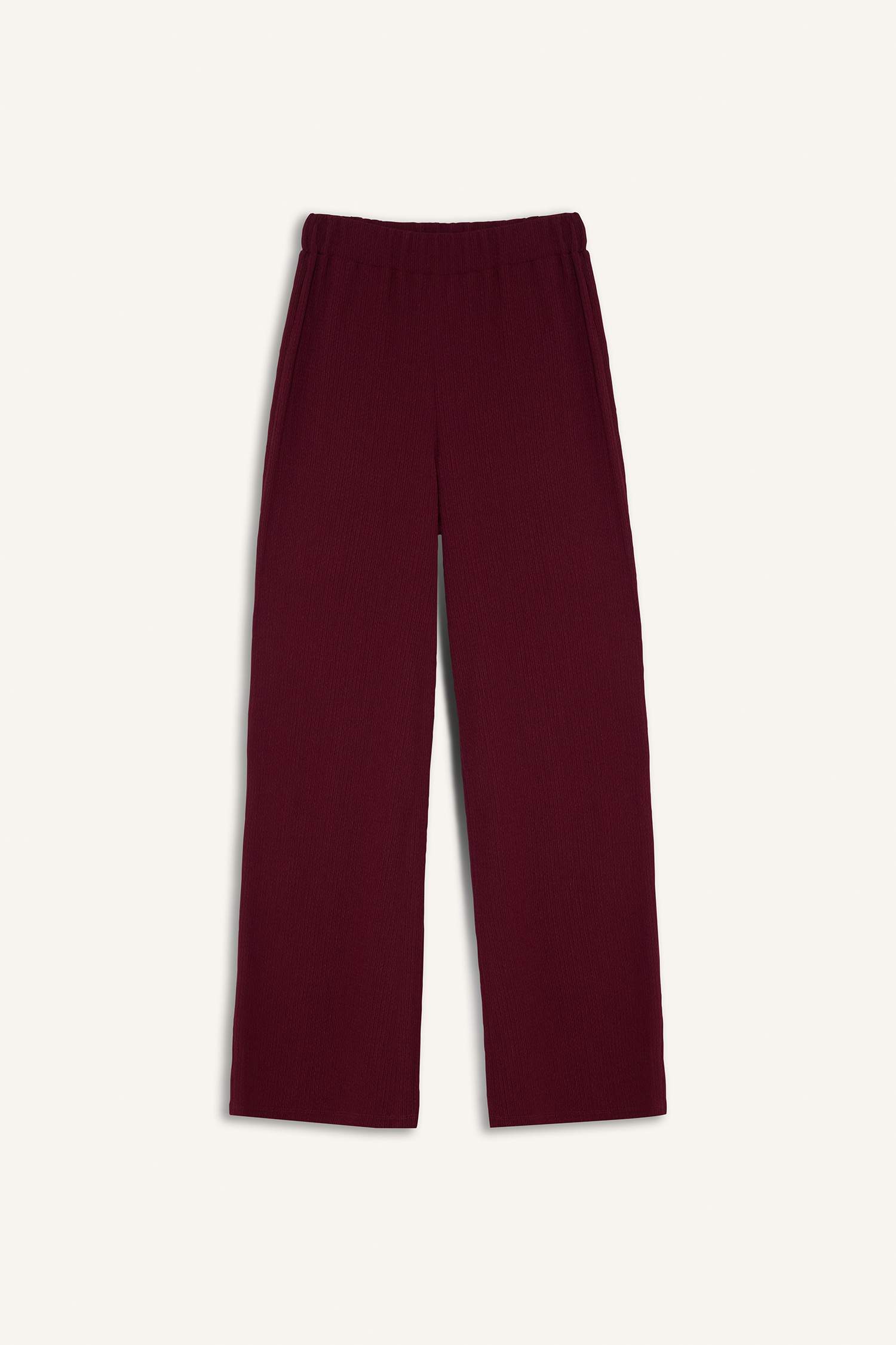 Straight Fit Crepe Trousers