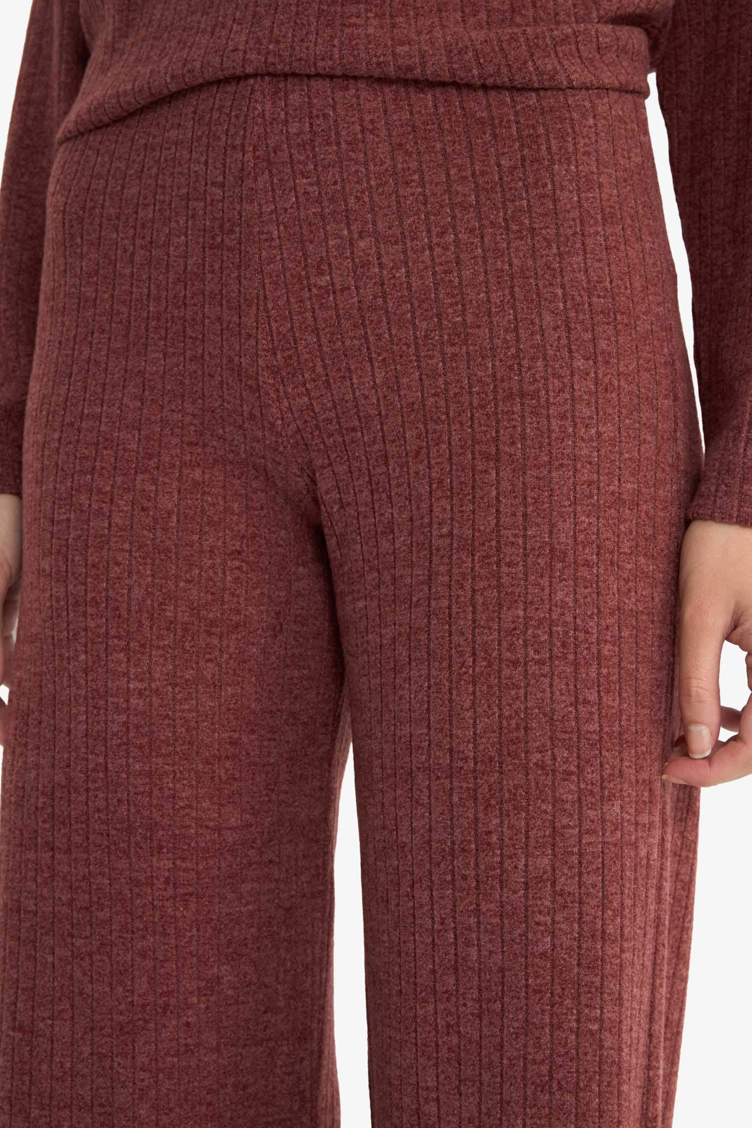 Straight Fit Düz Paça Selanik Kumaş Pantolon