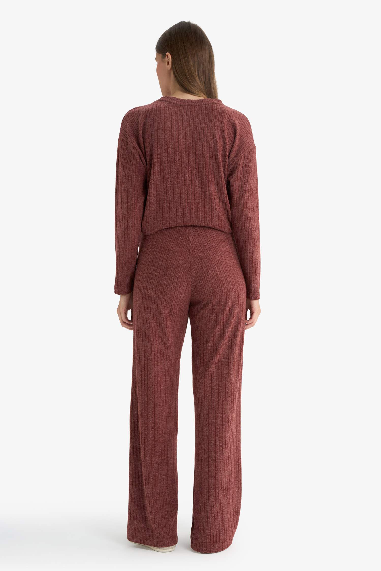 Straight Fit Düz Paça Selanik Kumaş Pantolon