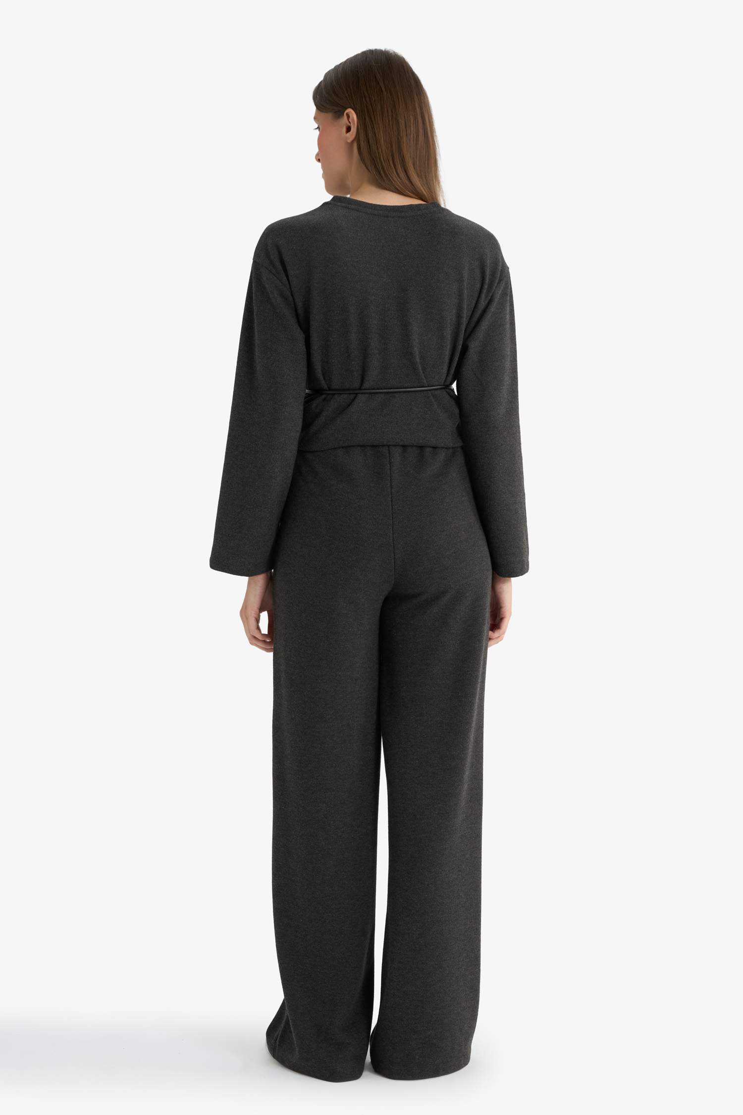 Wide Leg Düz Paça Pantolon