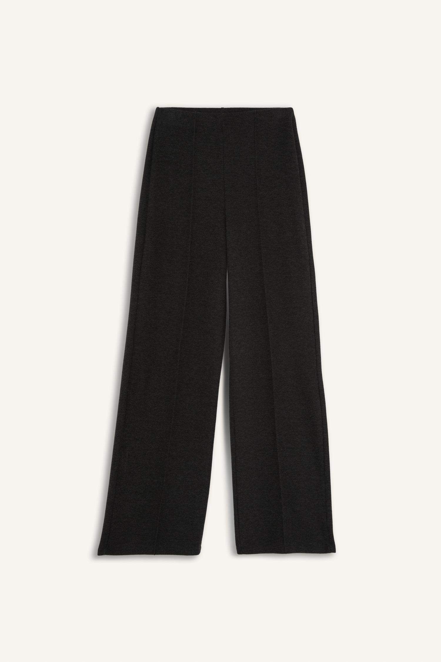 Wide Leg Düz Paça Pantolon