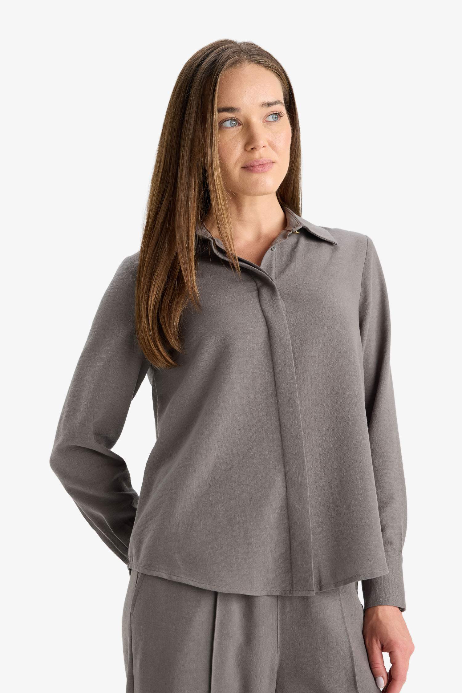 Chemise manches longues en tissu aerobin Coupe régulière