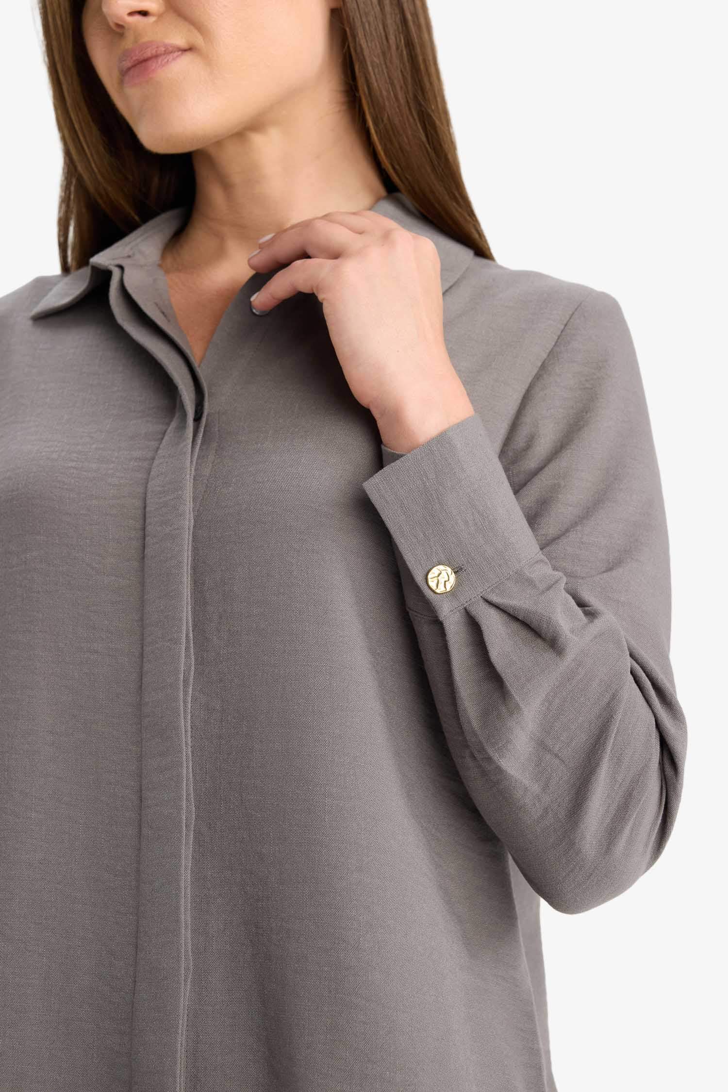 Chemise manches longues en tissu aerobin Coupe régulière