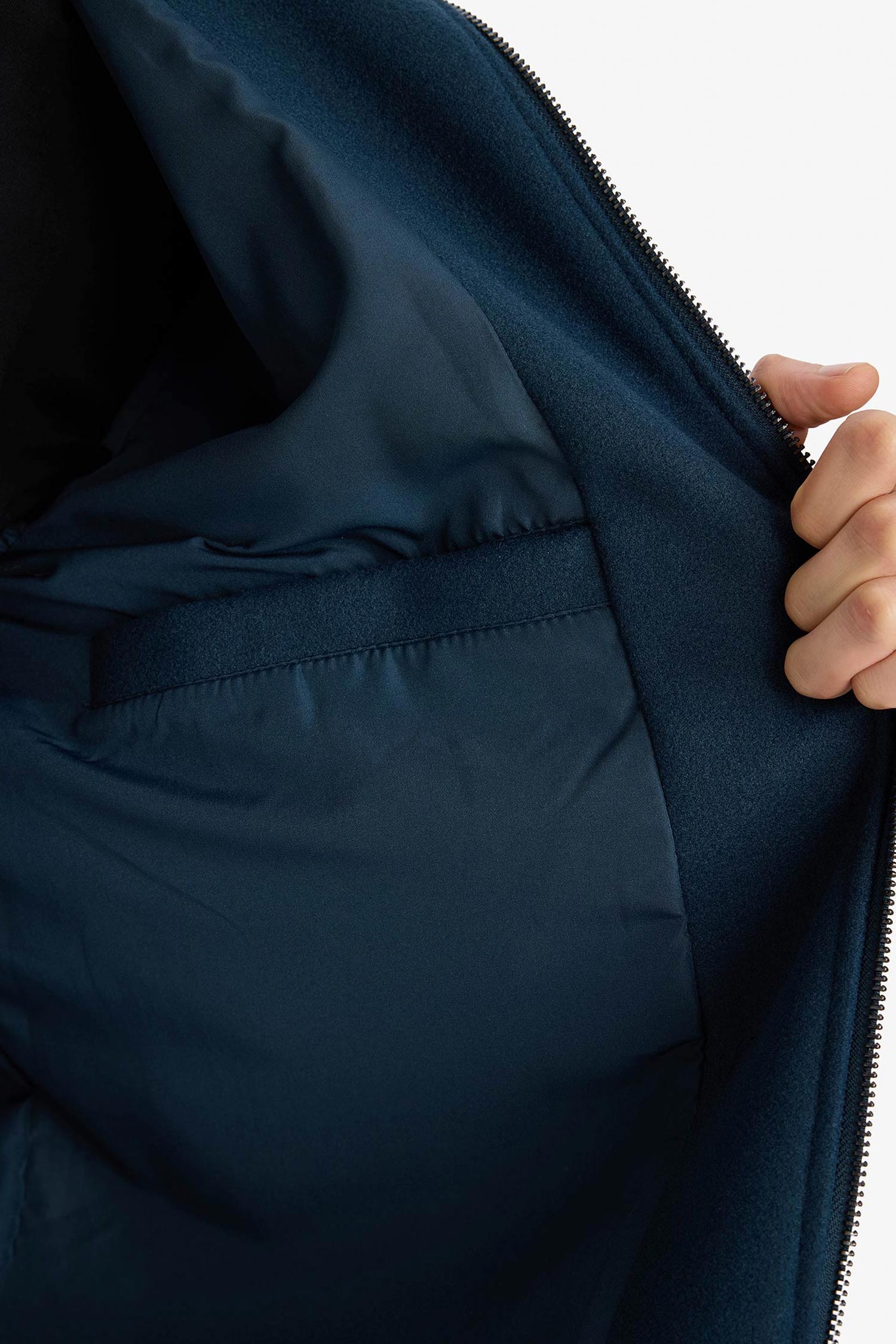 DeFacto REGULAR FIT Fermuarlı Cepli Mont görsel 5