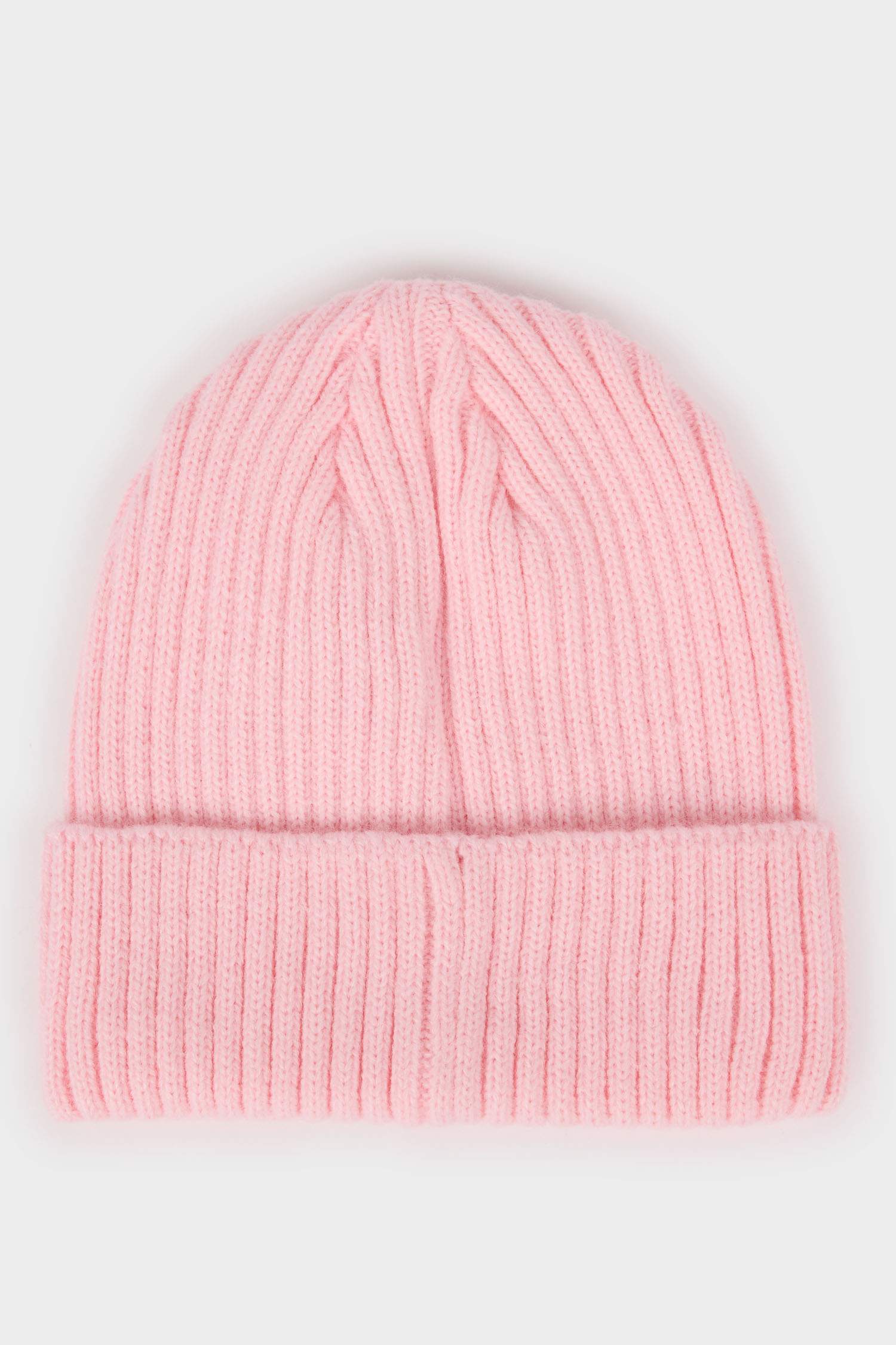 Kız Bebek Dokuma Etiketli Triko Bere