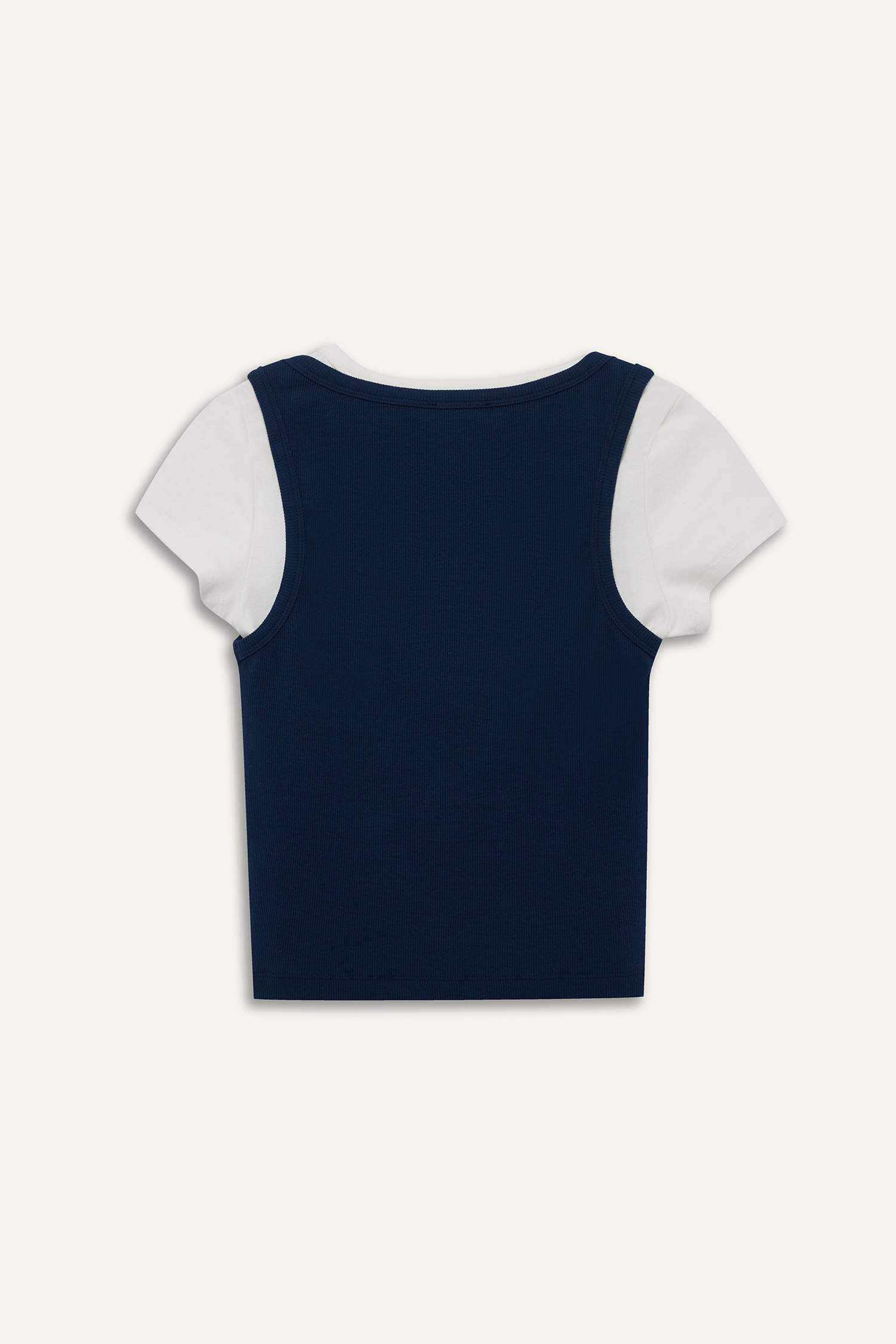 Slim Fit Camisole Button Neck Tank Top