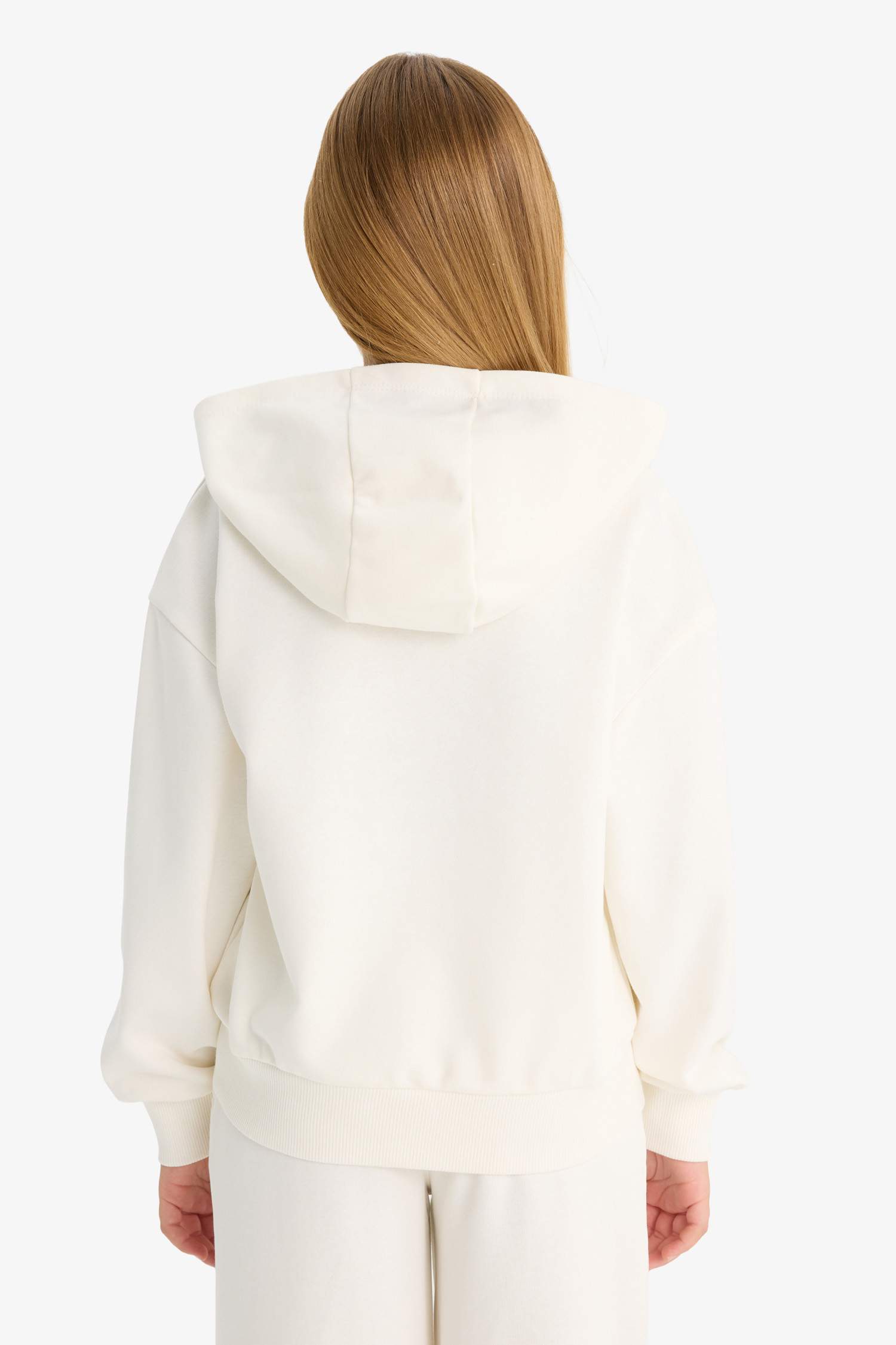 سويت شيرت بناتي بيزك سادة قصة مريحة