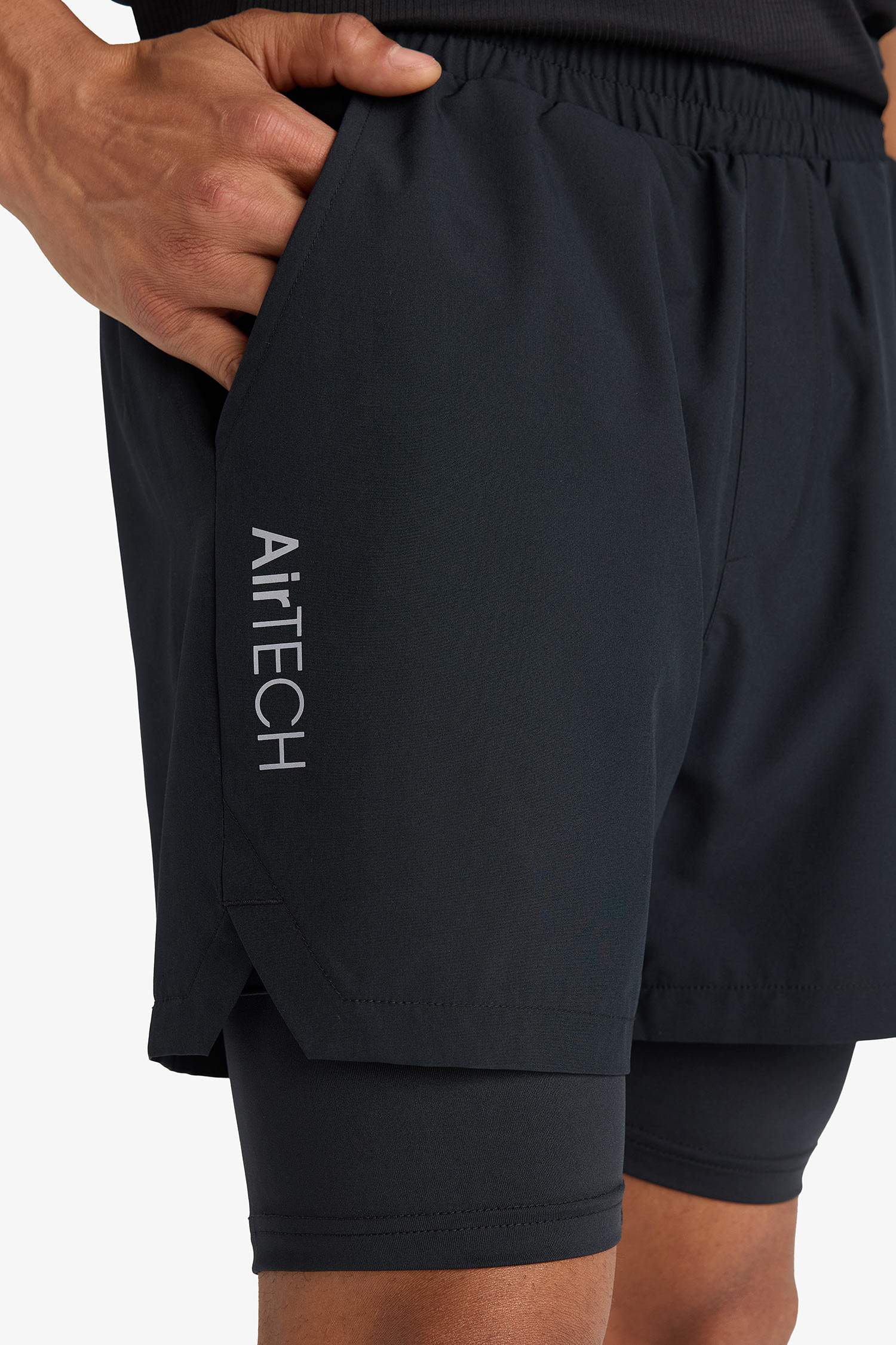 DeFactoFit Slim Fit Woven Sports Shorts