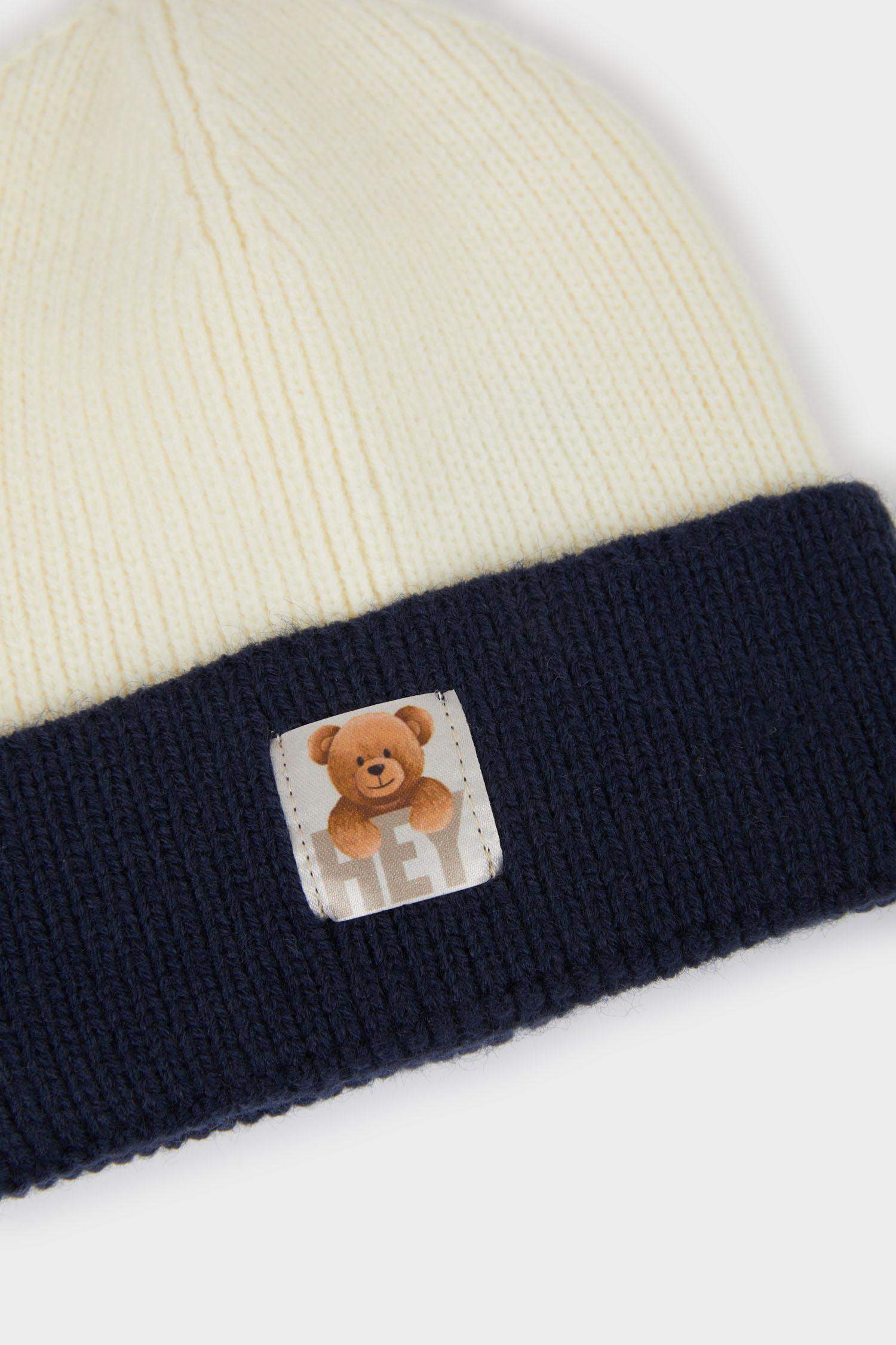 Baby Boy Color Block Knit Beanie
