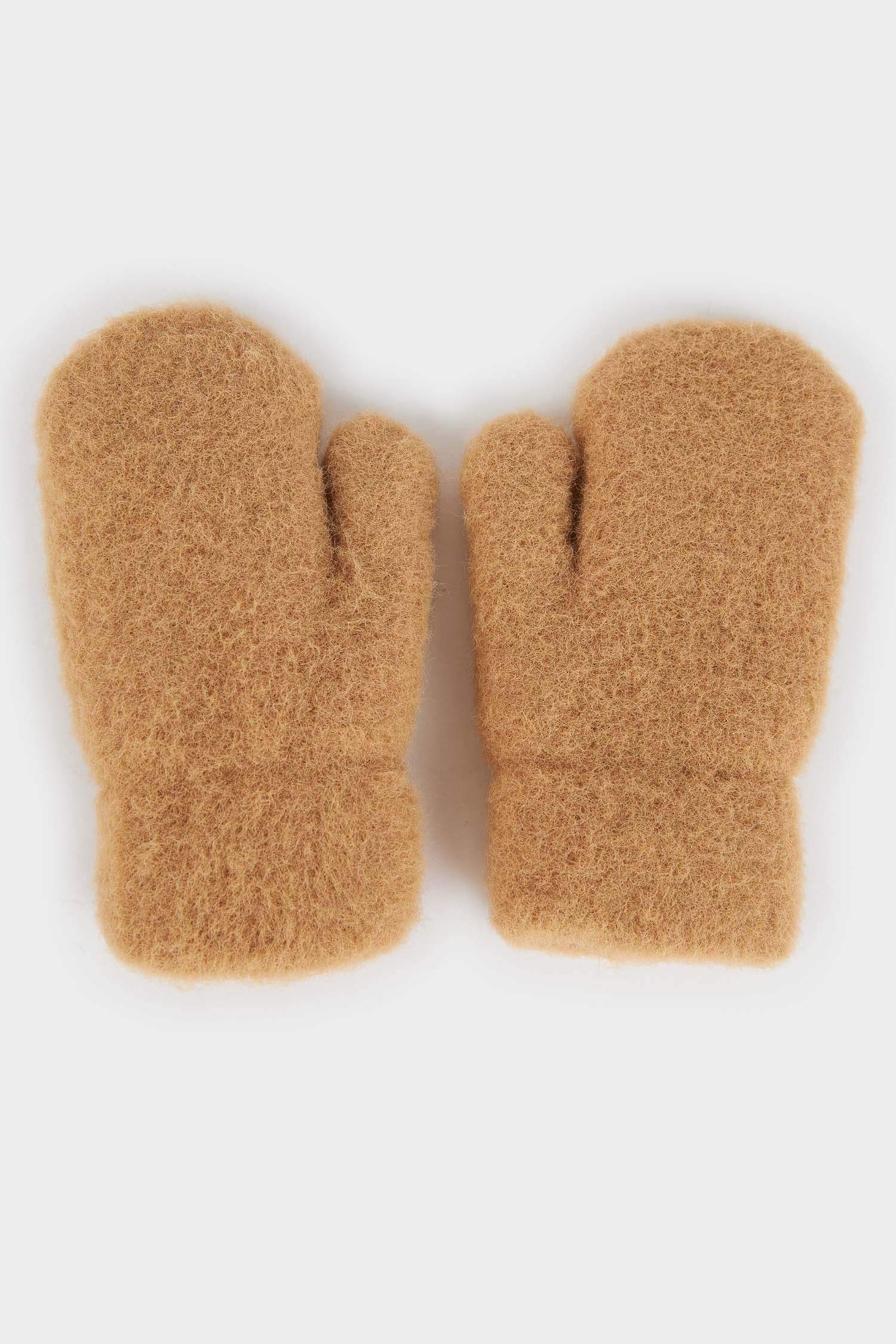 Erkek Bebek İçi Suni Yünlü Eldiven