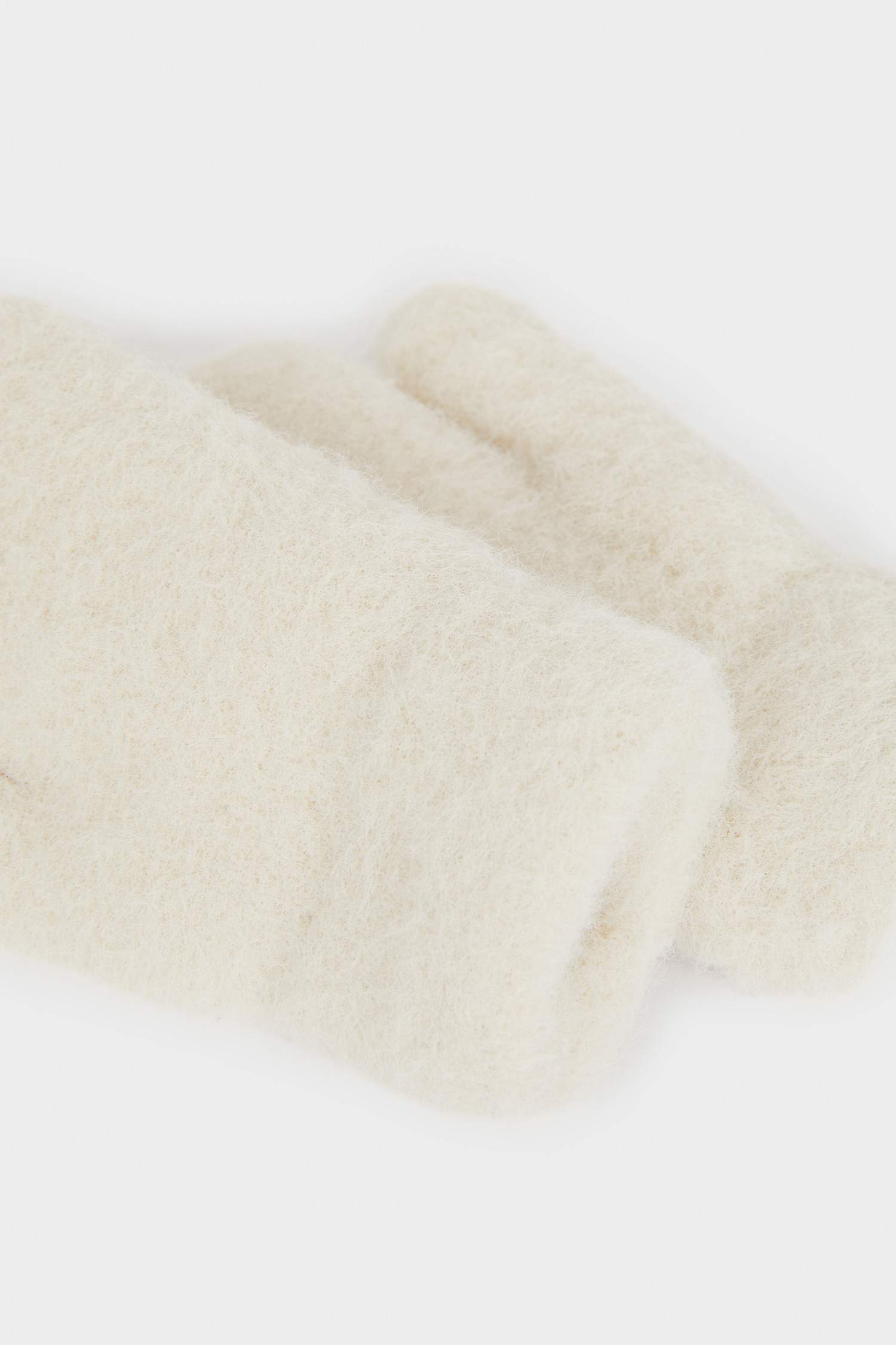 Kız Bebek İçi Suni Yünlü Penye Eldiven