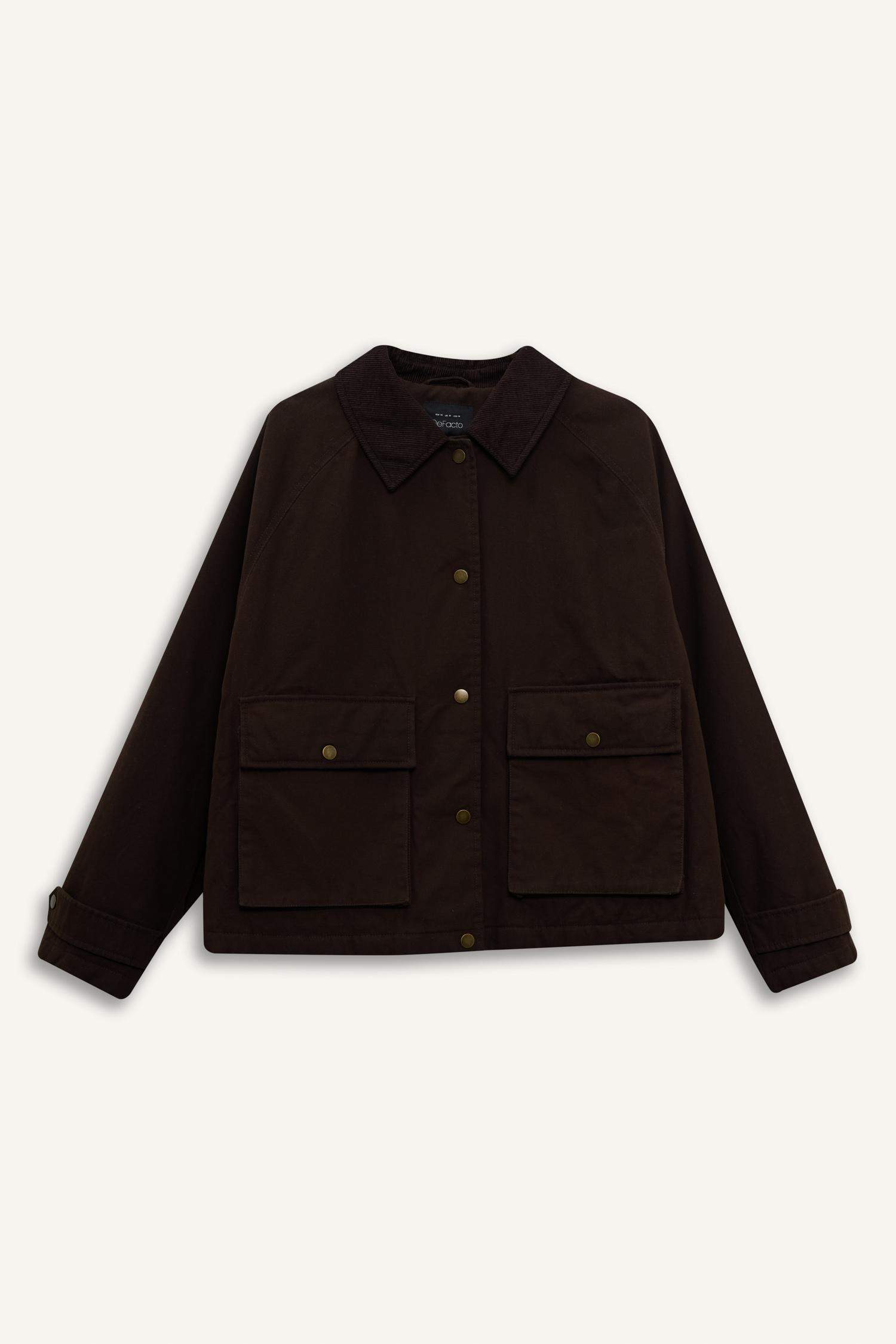 Regular Fit Polo Yaka Pamuklu Mont