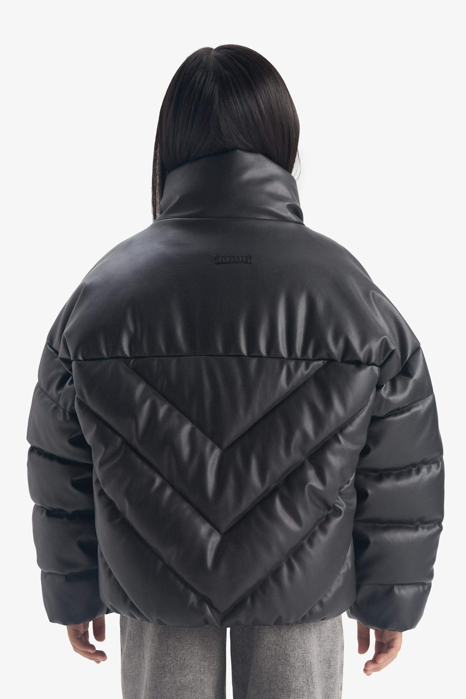 جاكيت بامب بناتي بياقة عالية