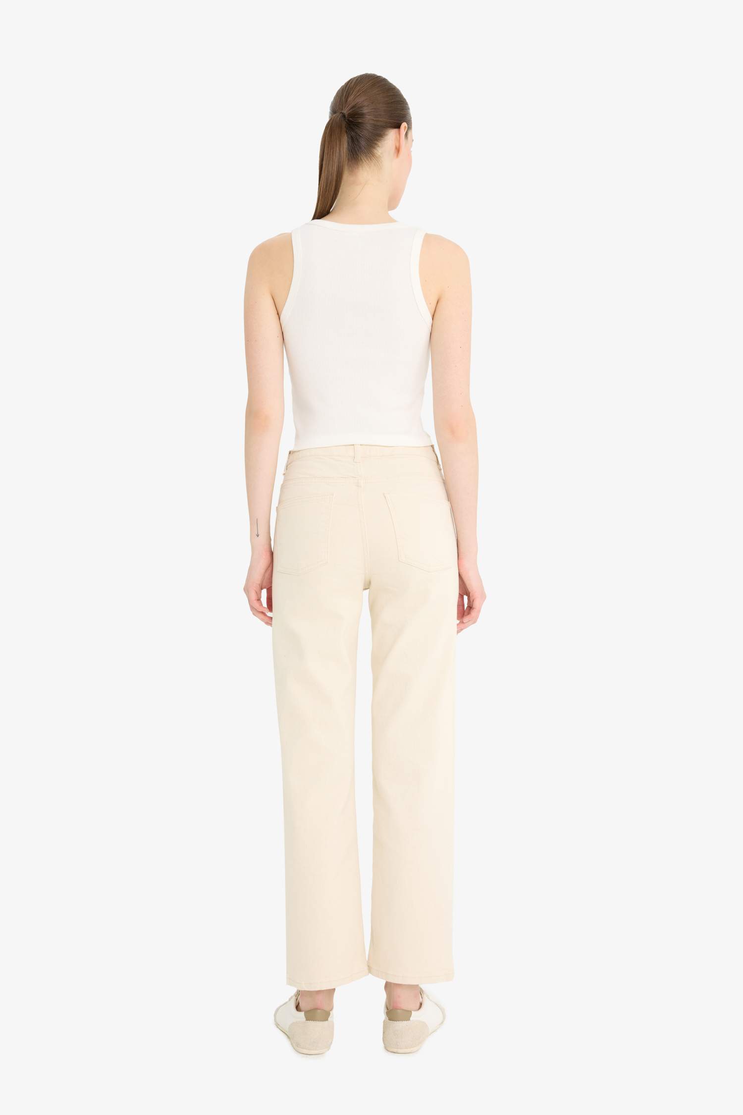 Жайлы Түзу деним Шалбар