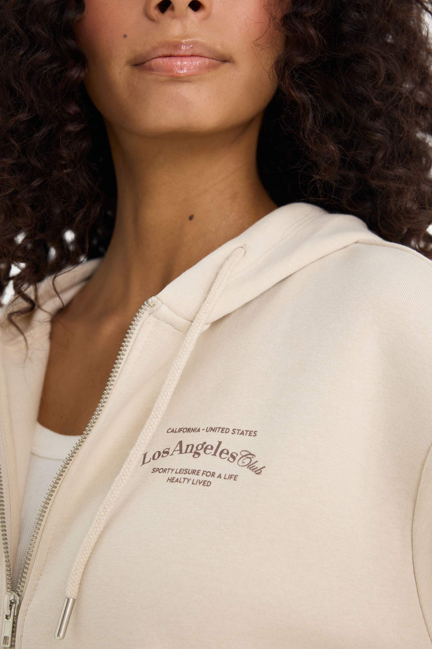 Oversize Fit Hooded Printed Thick Fabric Cardigan