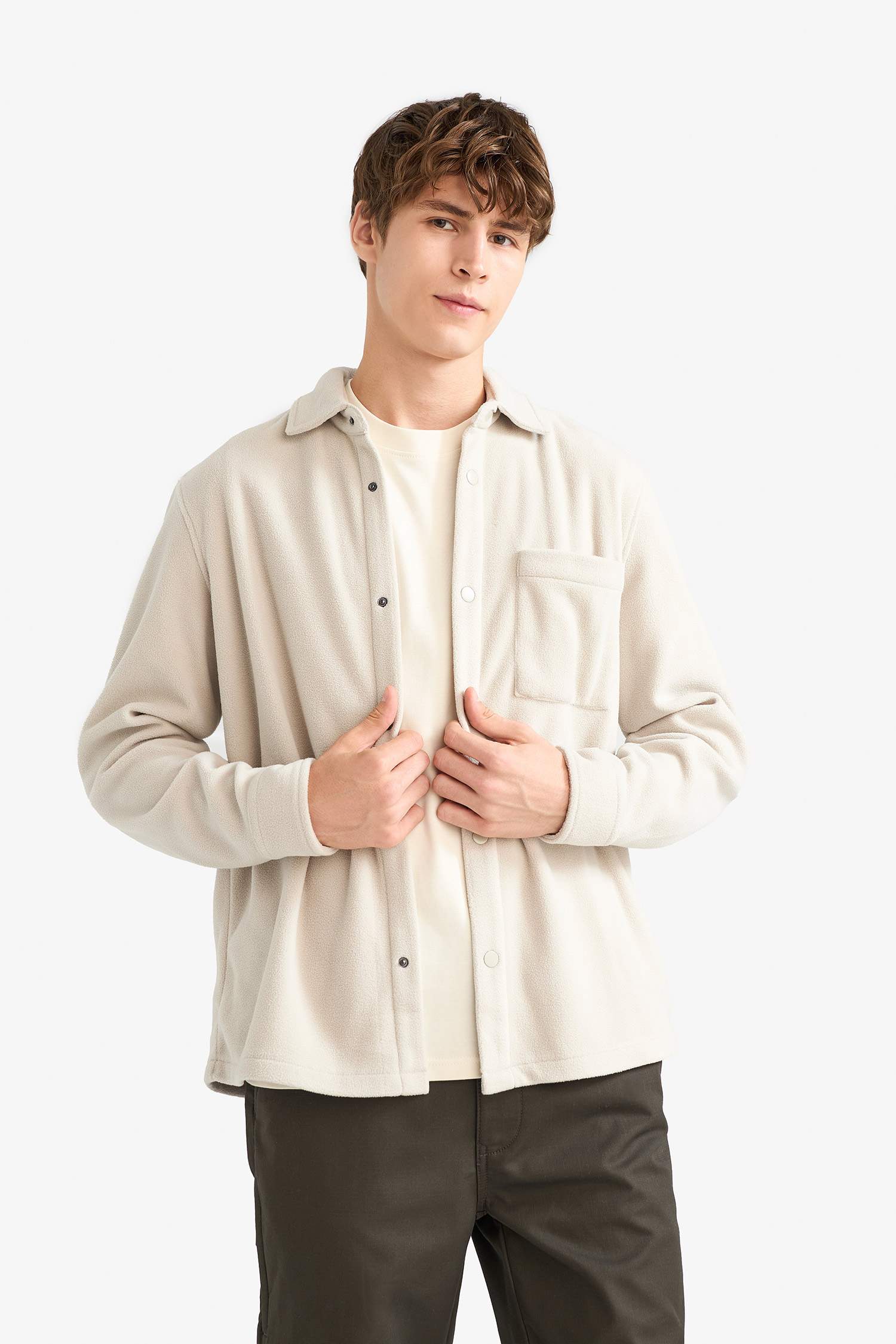 Regular Fit Fleece Long Sleeve Shirt