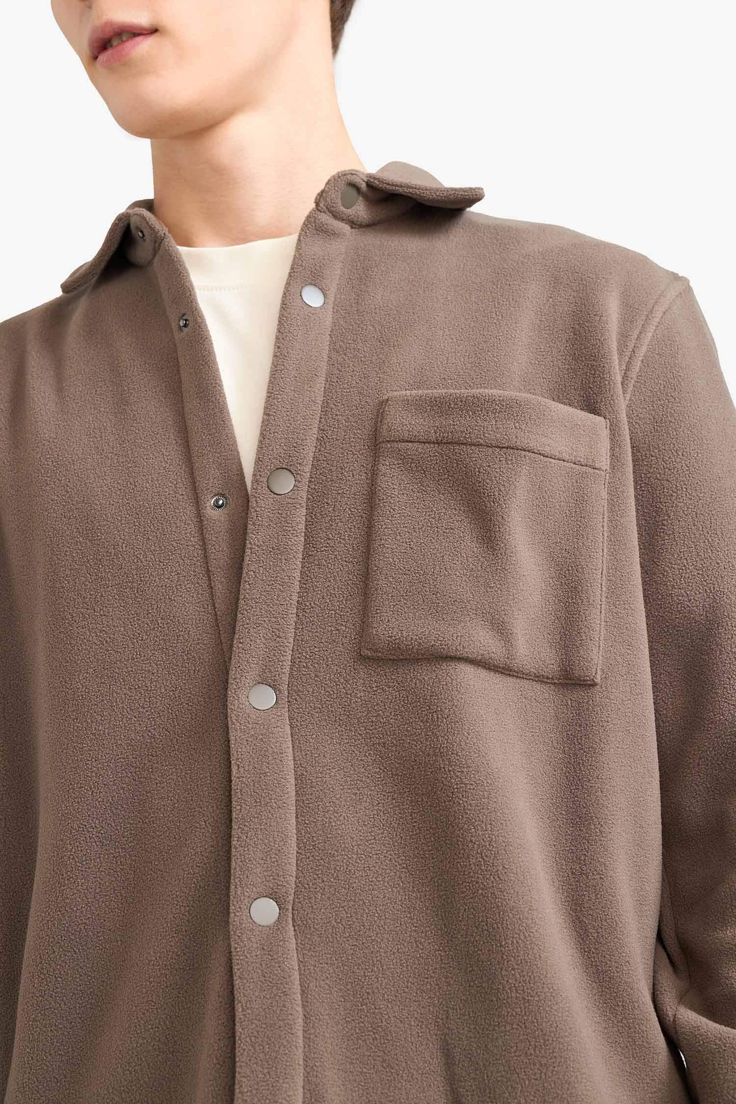 Regular Fit Fleece Long Sleeve Shirt