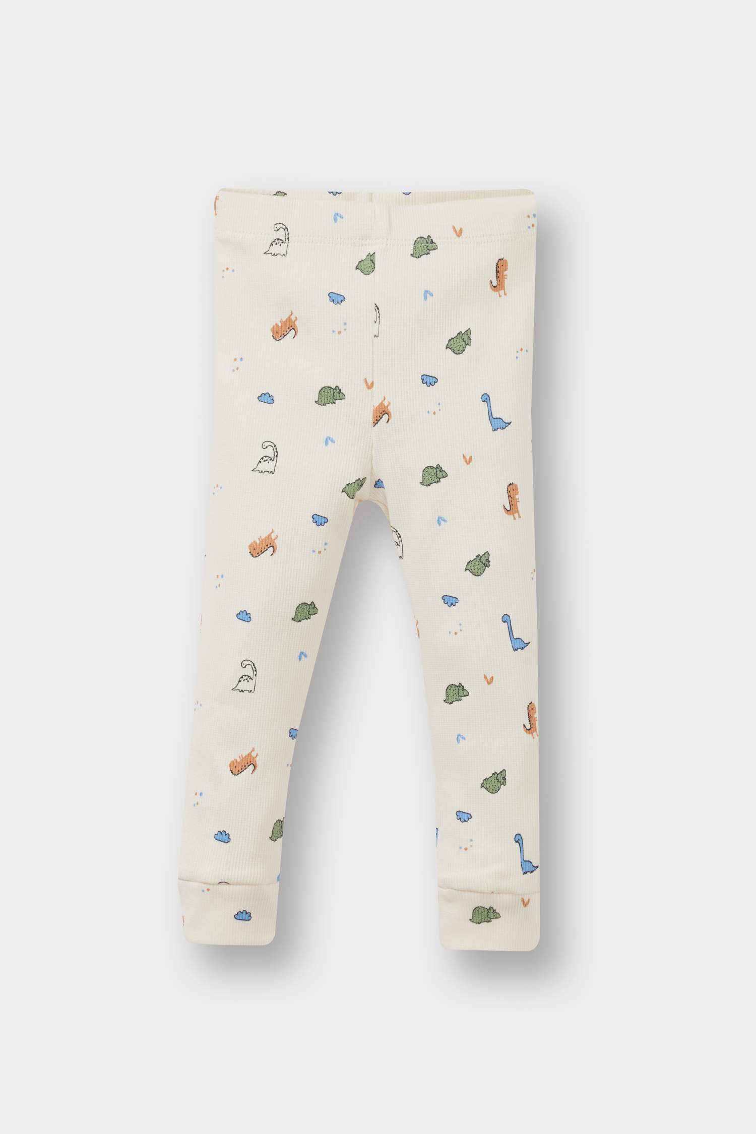 سيت بيبي ولادي اوفر وبنطلون مضلع بطبعة ديناصور - قطعتين