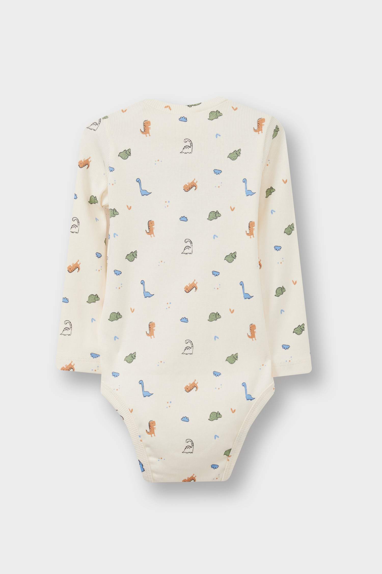 سيت بيبي ولادي اوفر وبنطلون مضلع بطبعة ديناصور - قطعتين