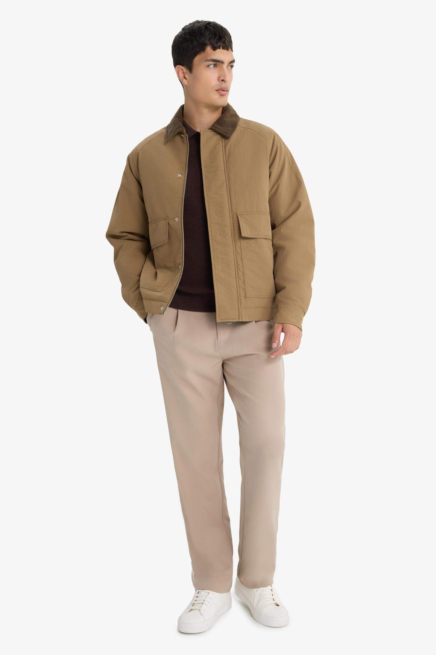 Regular Fit Gömlek Yaka İç Cepli Mont