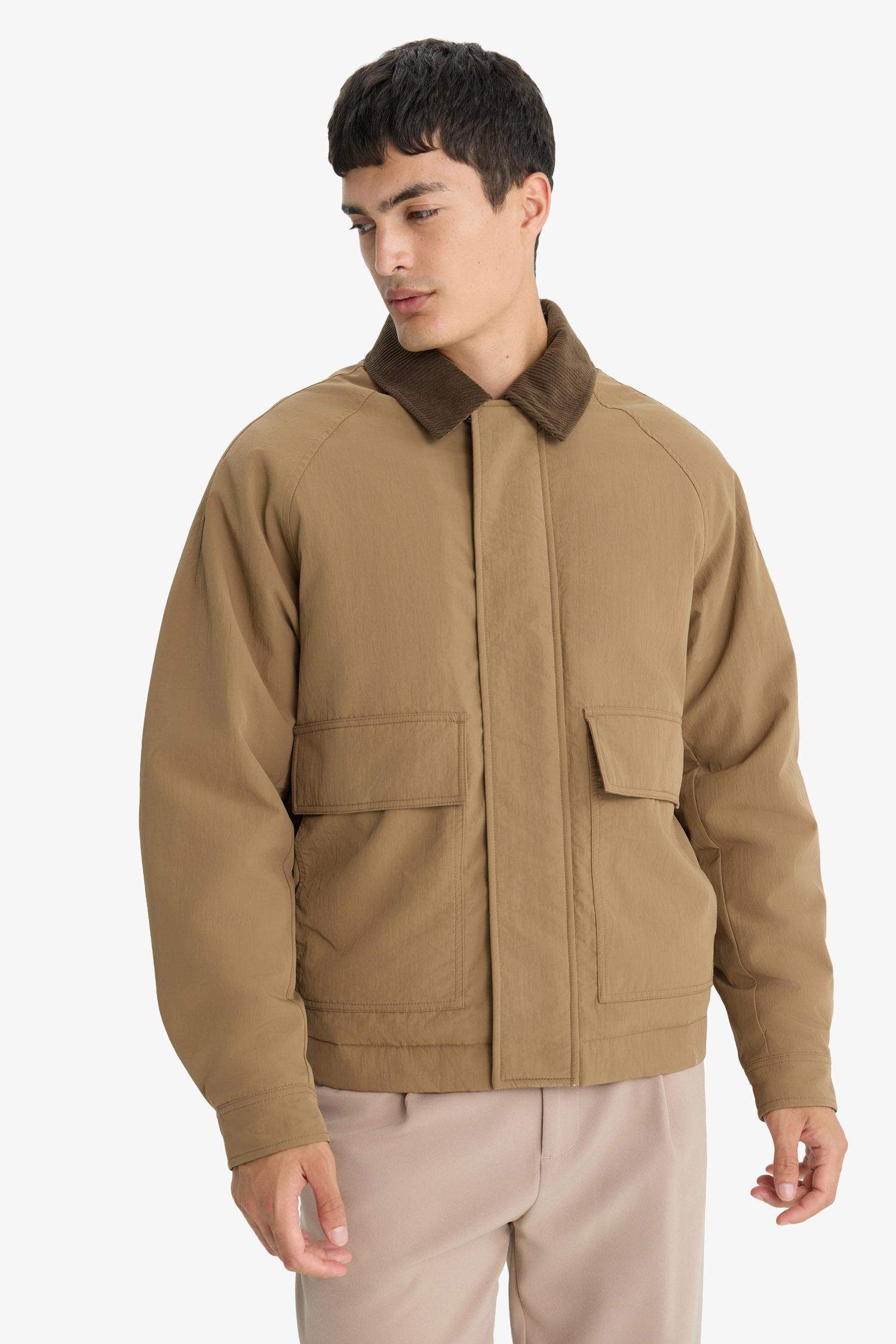 Regular Fit Gömlek Yaka İç Cepli Mont