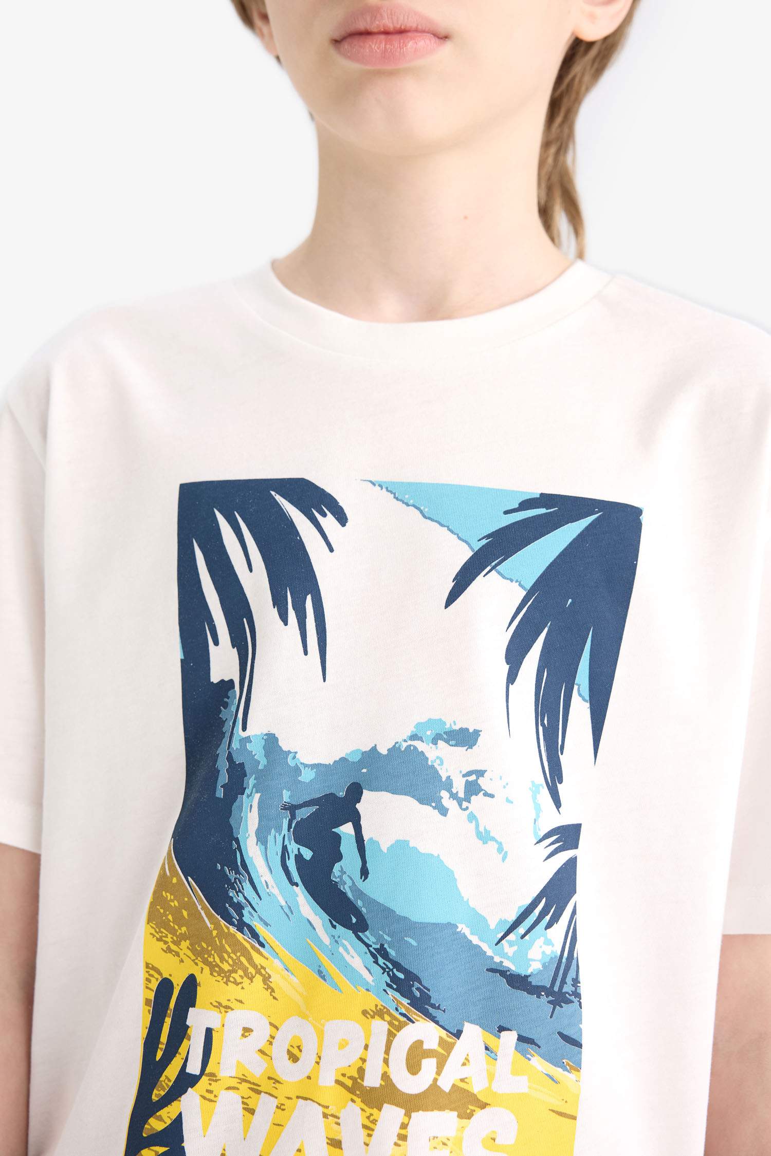 Boy Crew Neck Printed Short Sleeve T-Shirt
