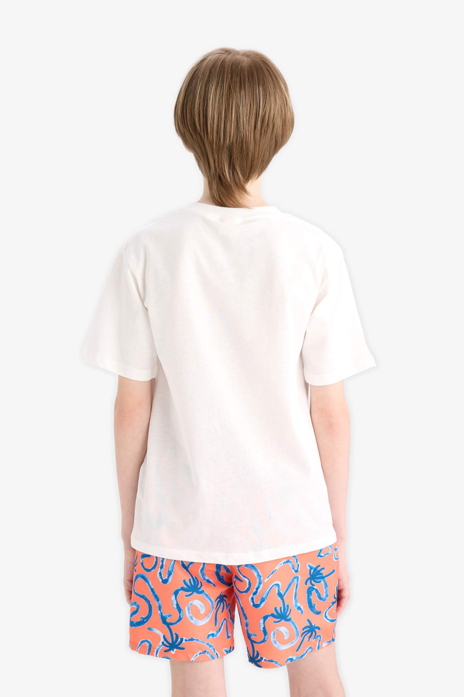 Boy Crew Neck Printed Short Sleeve T-Shirt